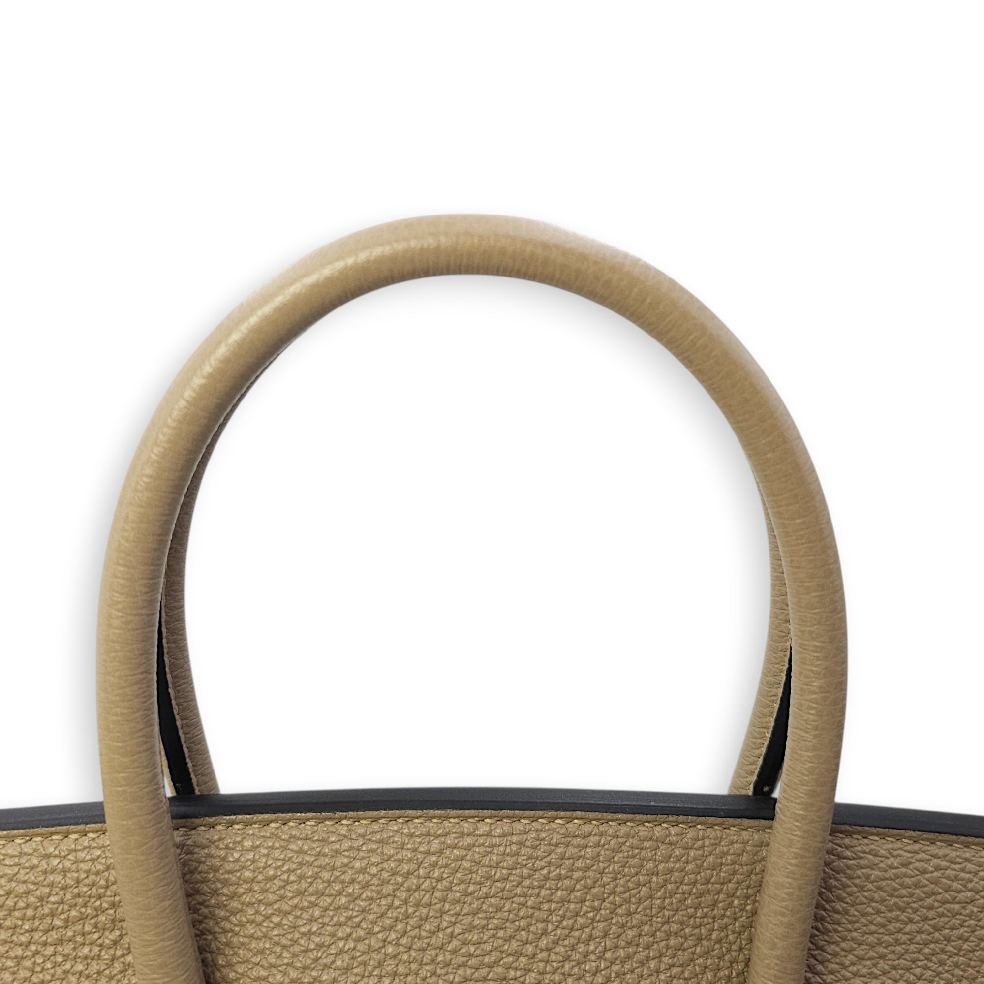Birkin 35 Gris Tourterelle in Togo, Palladium hardware