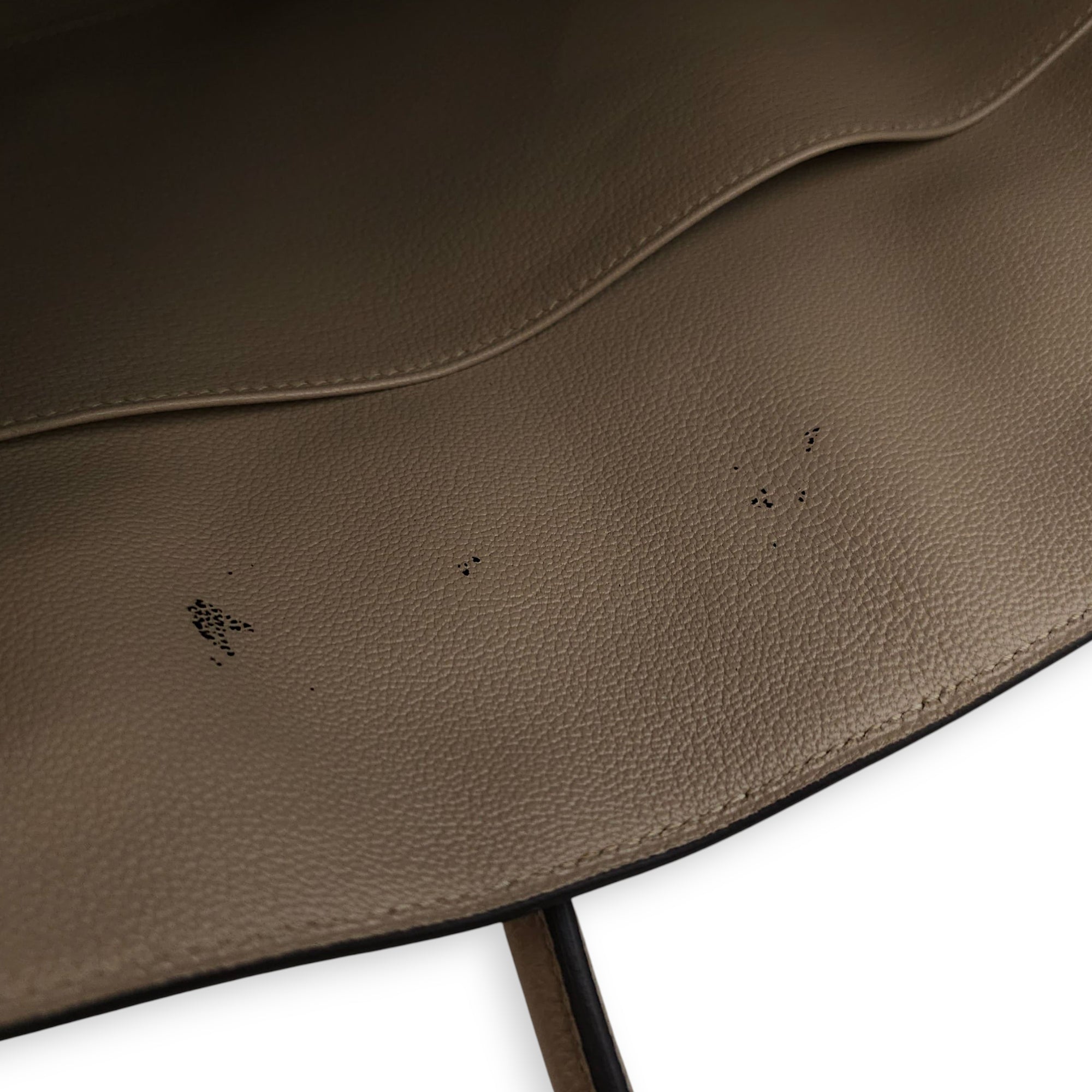 Birkin 35 Gris Tourterelle in Togo, Palladium hardware