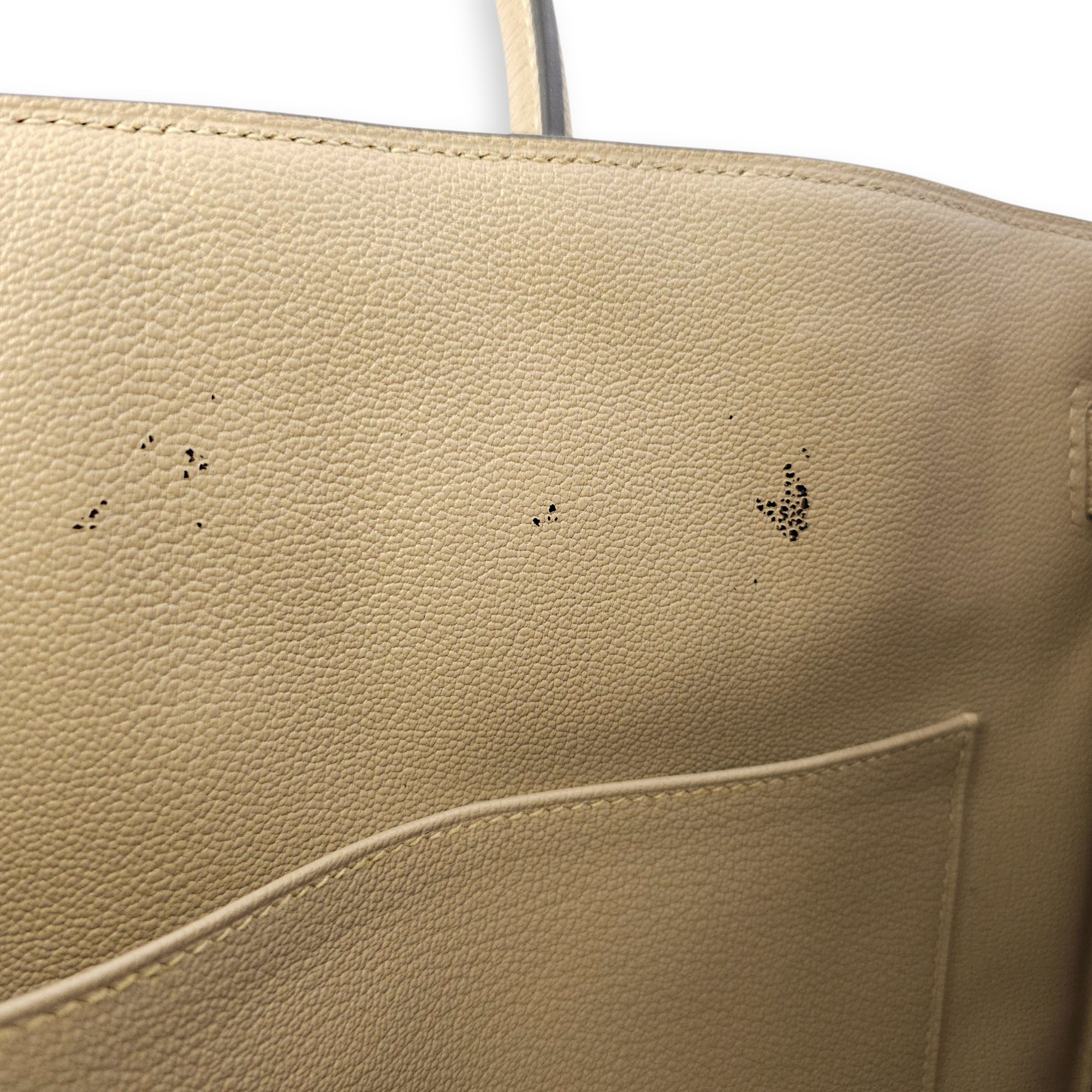 Birkin 35 Gris Tourterelle in Togo, Palladium hardware