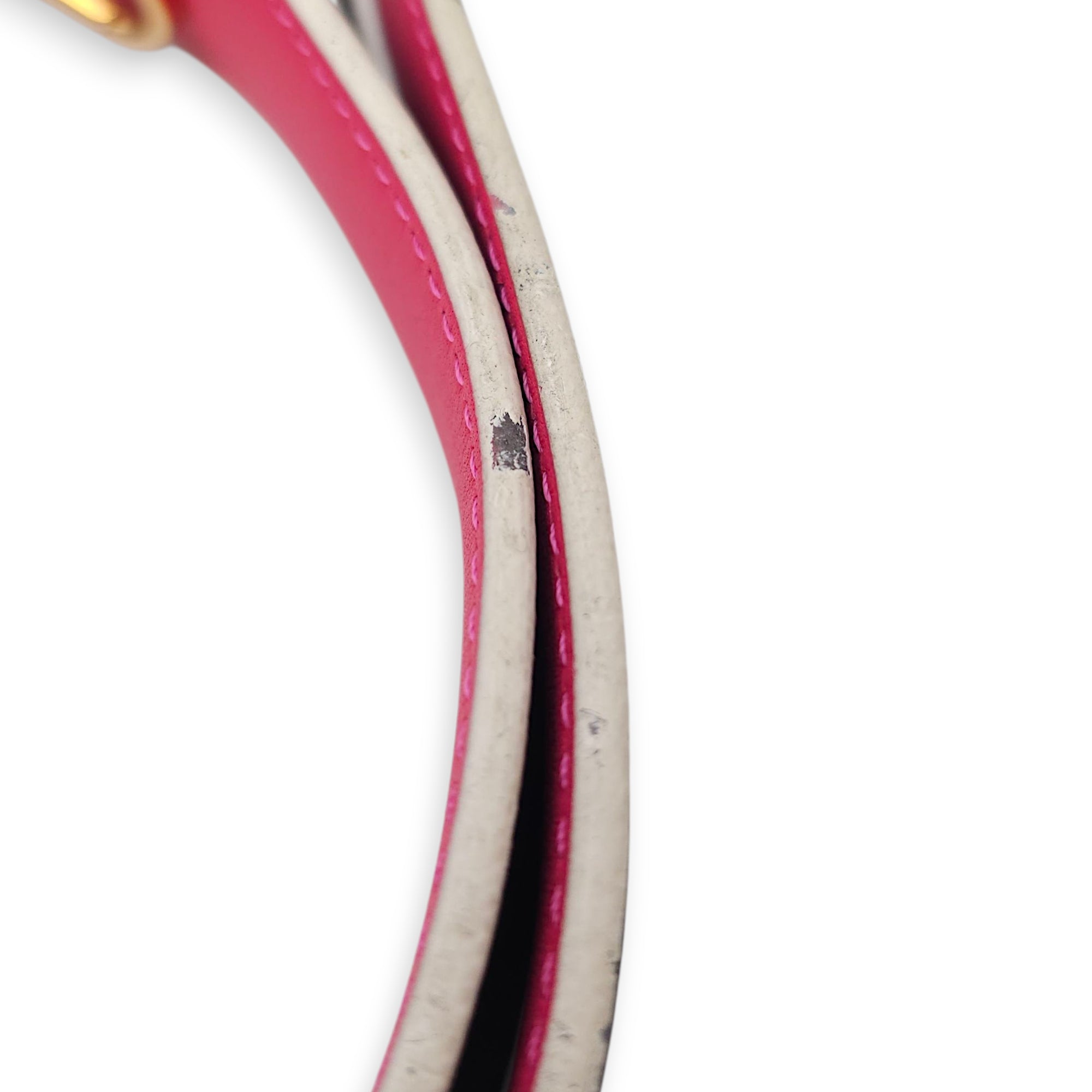 Monogram Brown/Pink Strap in Canvas, Gold hardware