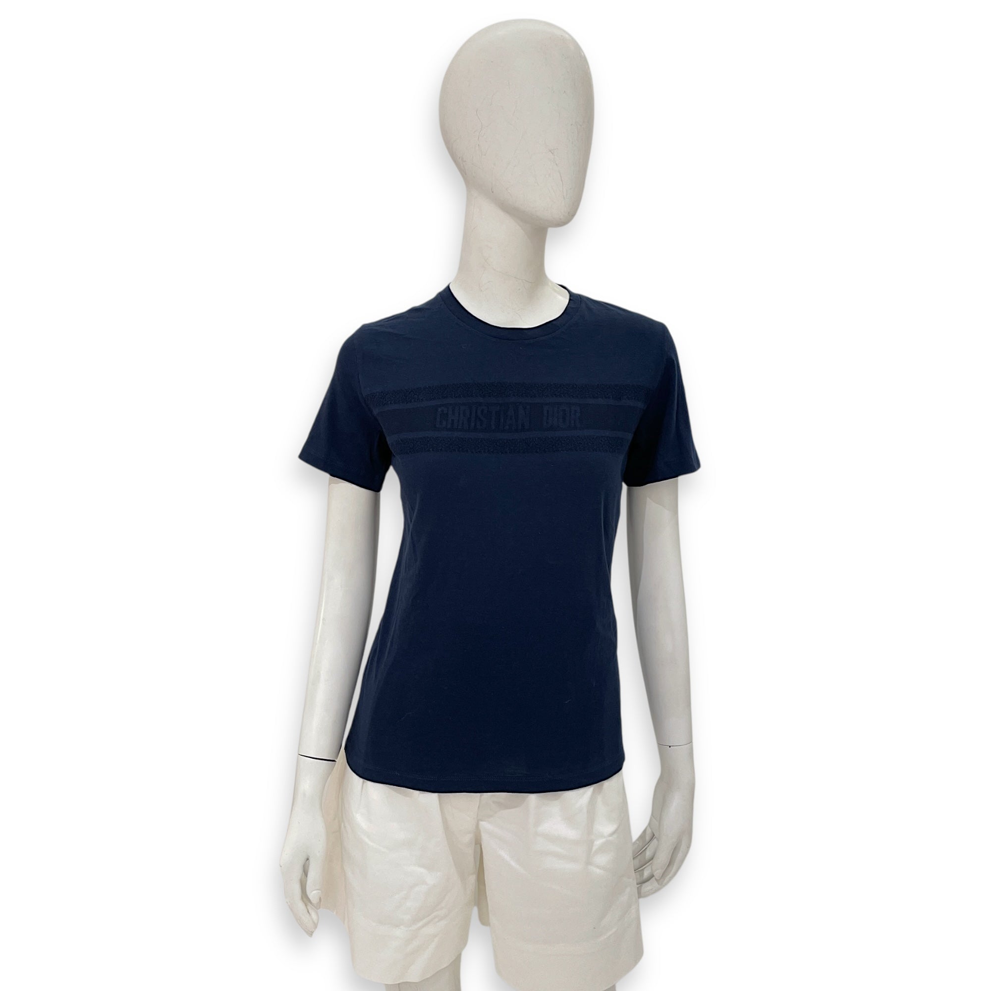 T Shirt XS Dark Blue Ready-To-Wear in Cotton