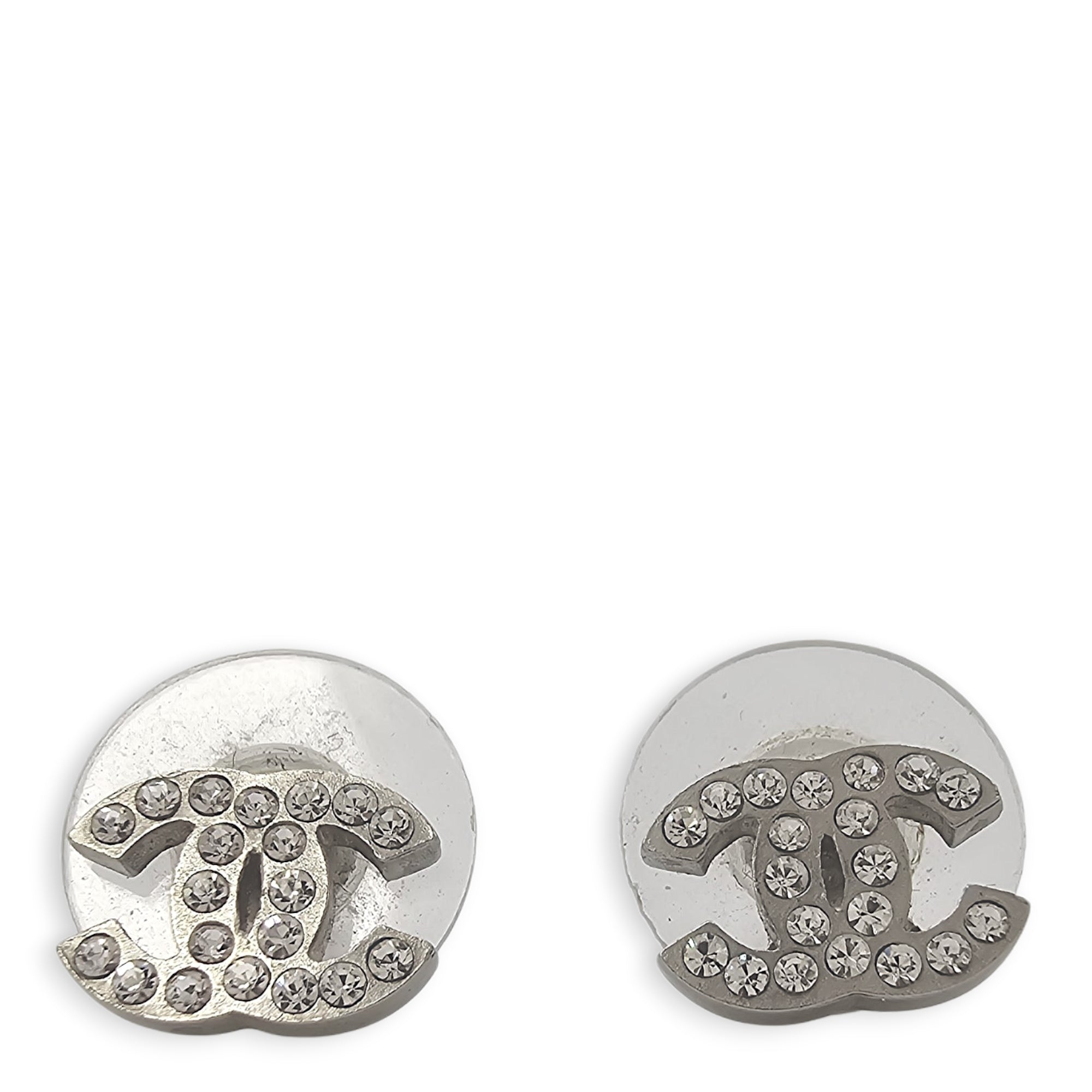 CC Studs Silver Earrings , Silver hardware