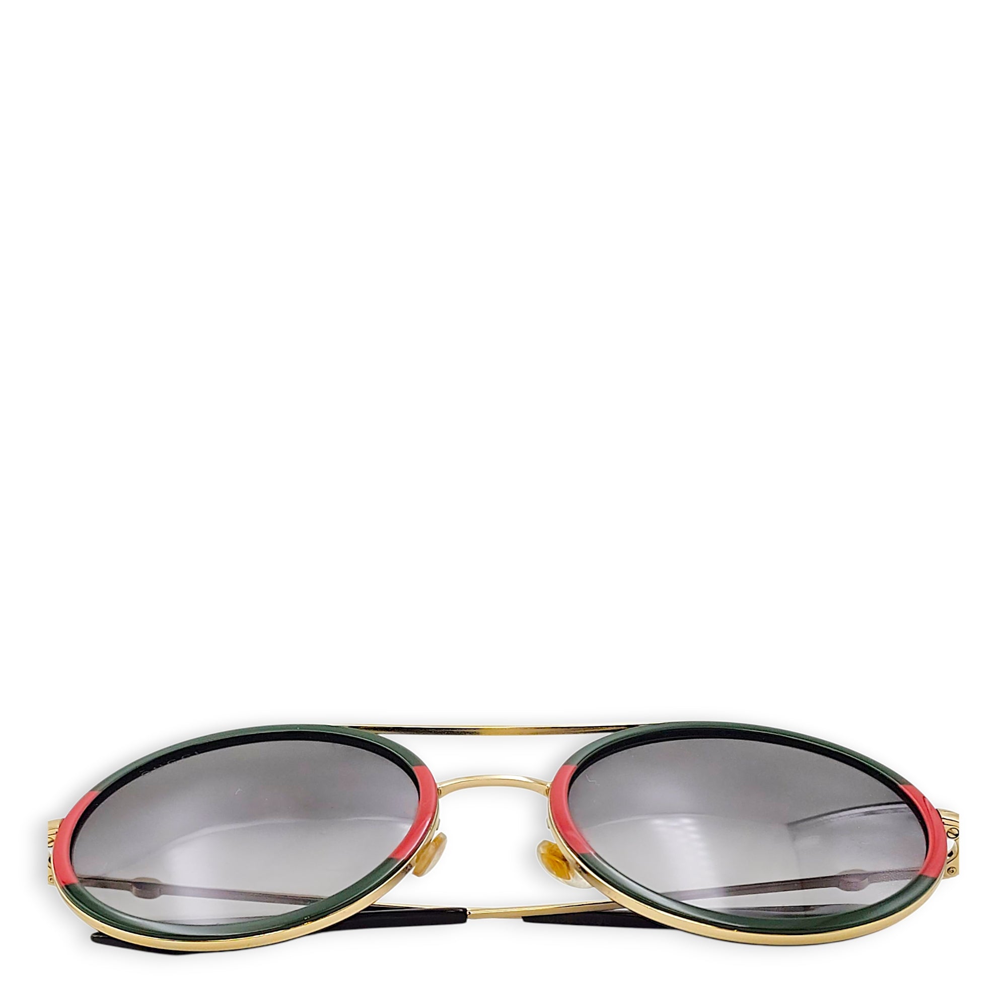 GG Green/Red Sunglasses, Gold hardware