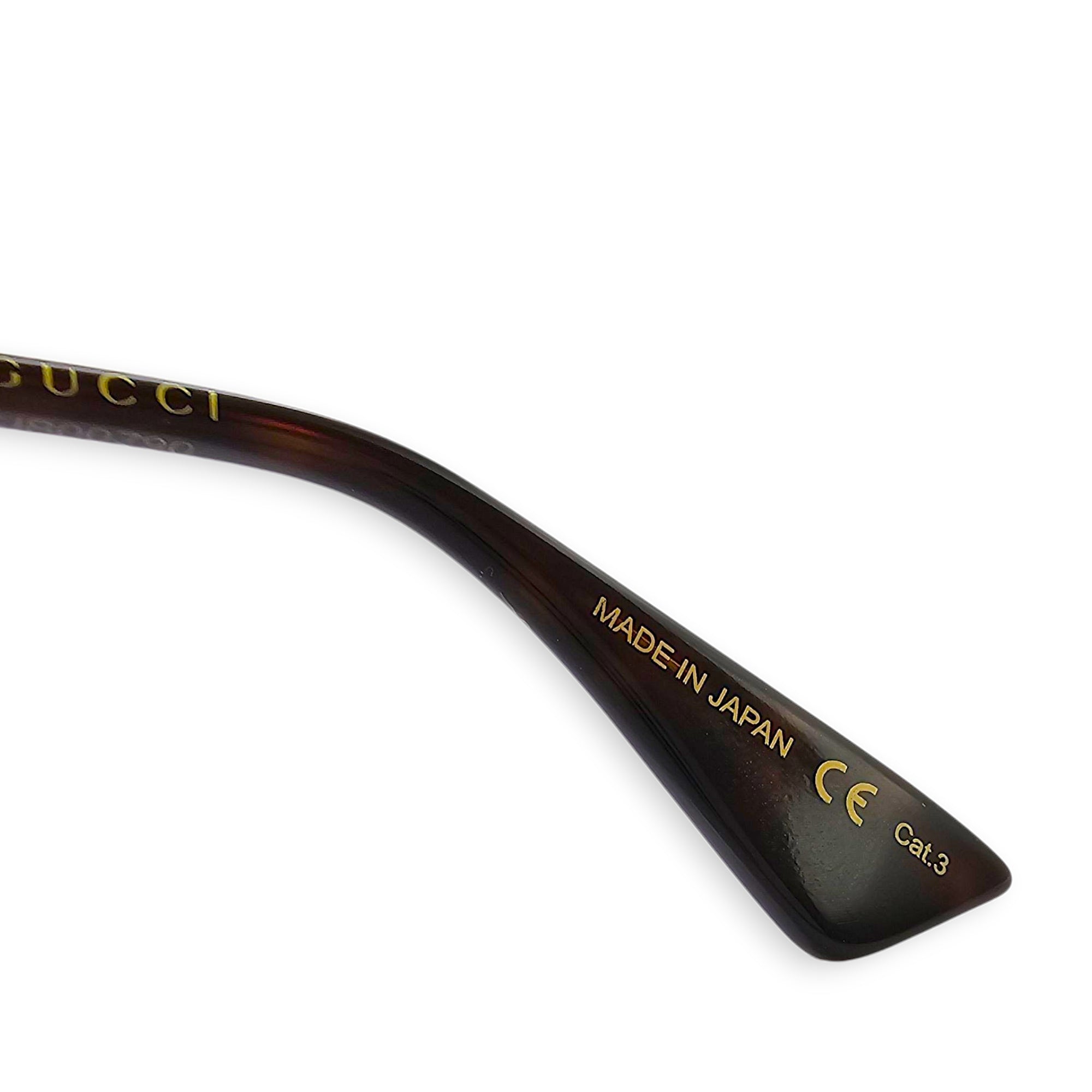 GG Green/Red Sunglasses, Gold hardware