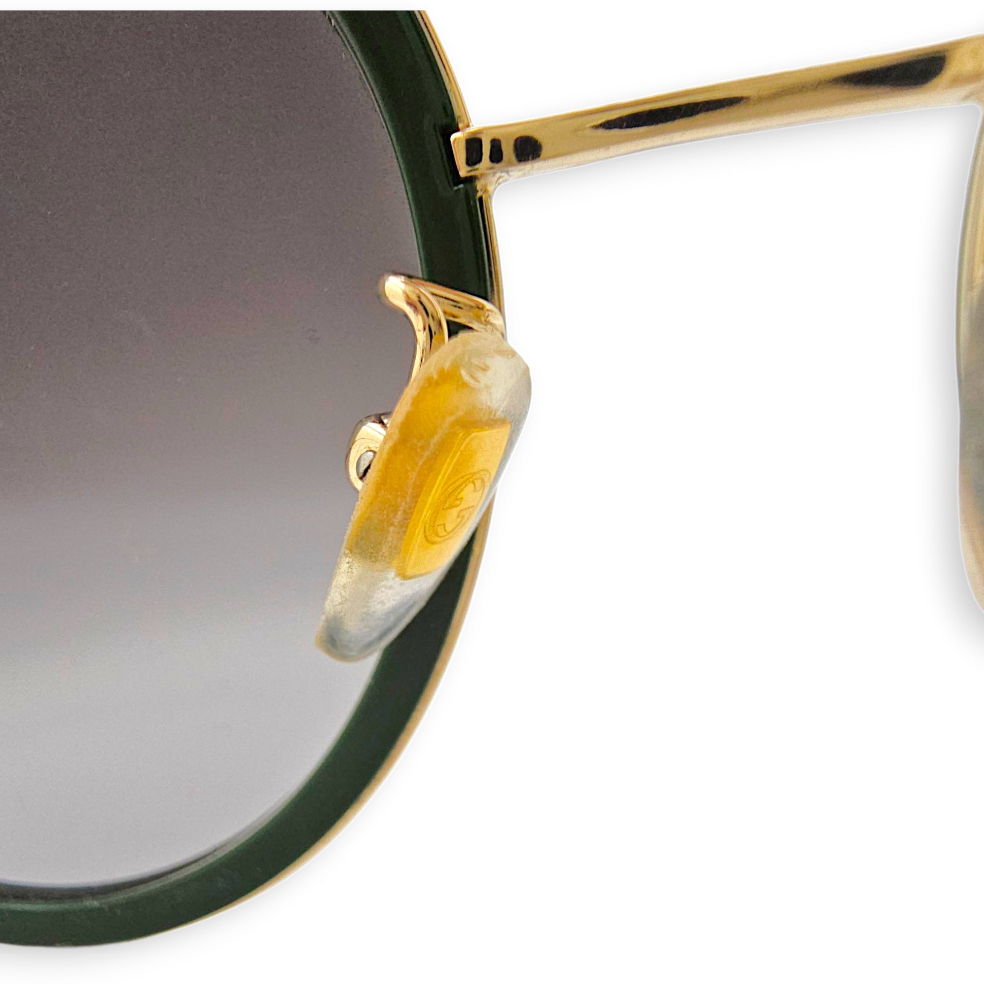 GG Green/Red Sunglasses, Gold hardware