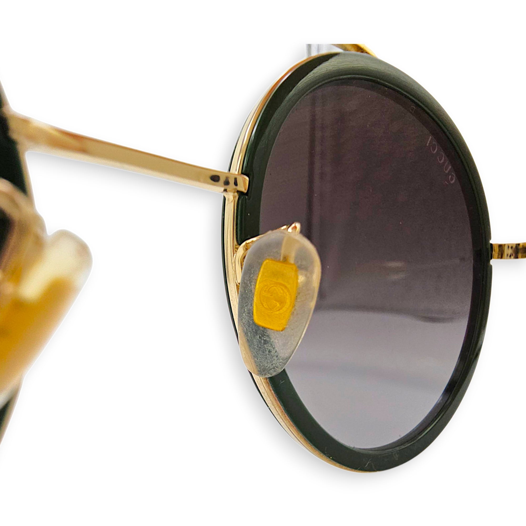GG Green/Red Sunglasses, Gold hardware