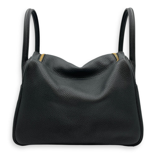 Lindy 30 Black in Clemence, Gold hardware