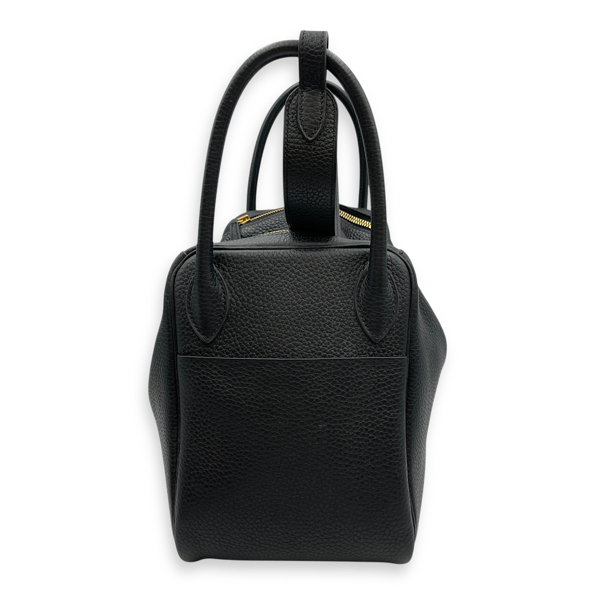 Lindy 30 Black in Clemence, Gold hardware