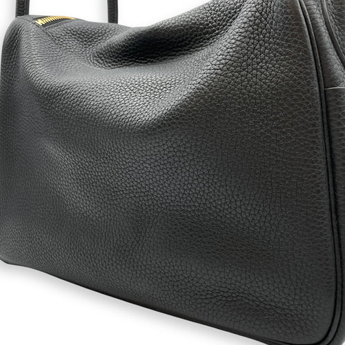 Lindy 30 Black in Clemence, Gold hardware