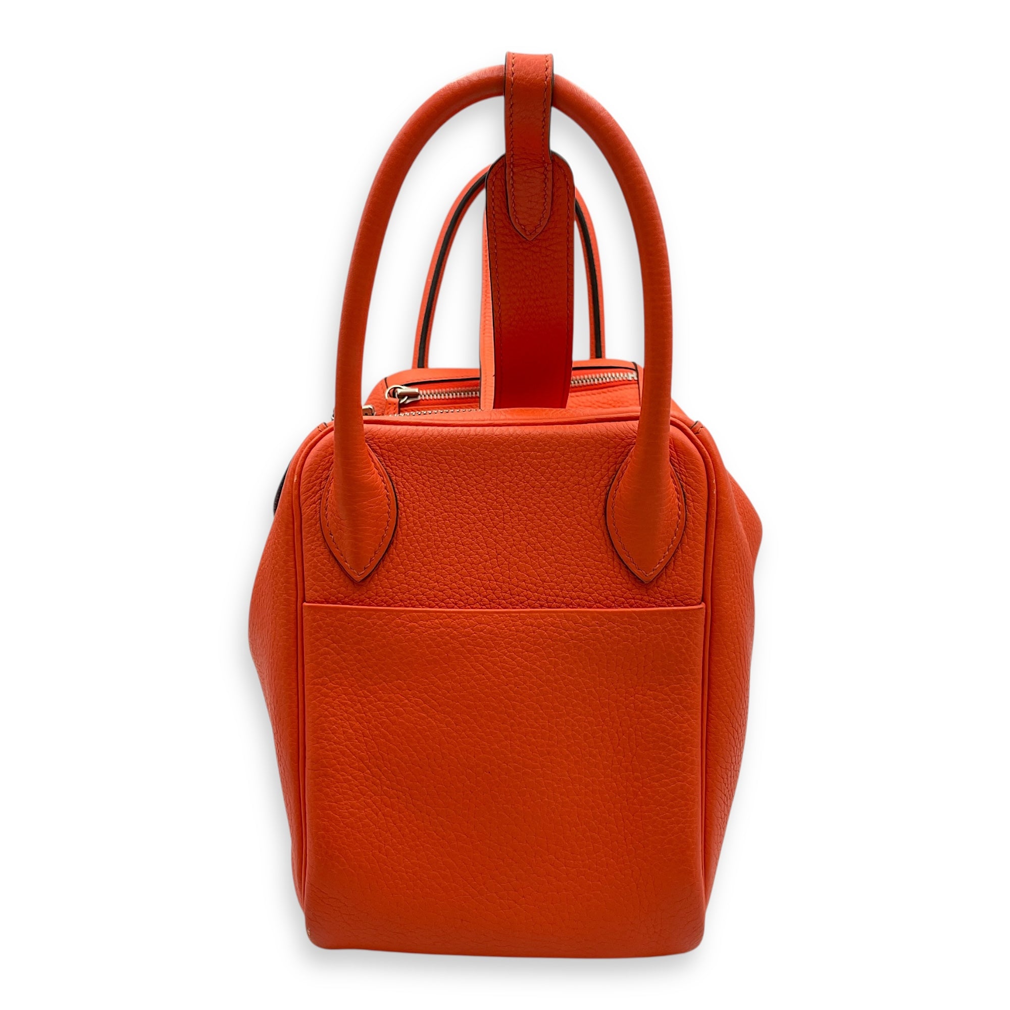 Lindy Verso 30 Orange Poppy/Bordeaux in Clemence, Palladium hardware