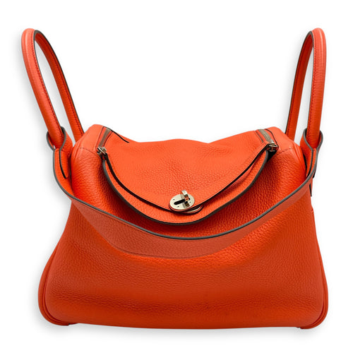 Lindy Verso 30 Orange Poppy/Bordeaux in Clemence, Palladium hardware