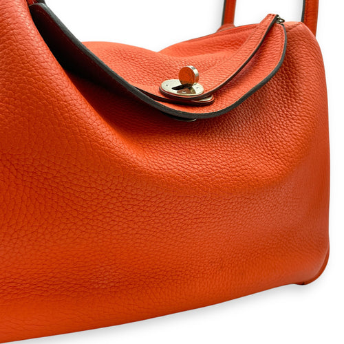 Lindy Verso 30 Orange Poppy/Bordeaux in Clemence, Palladium hardware