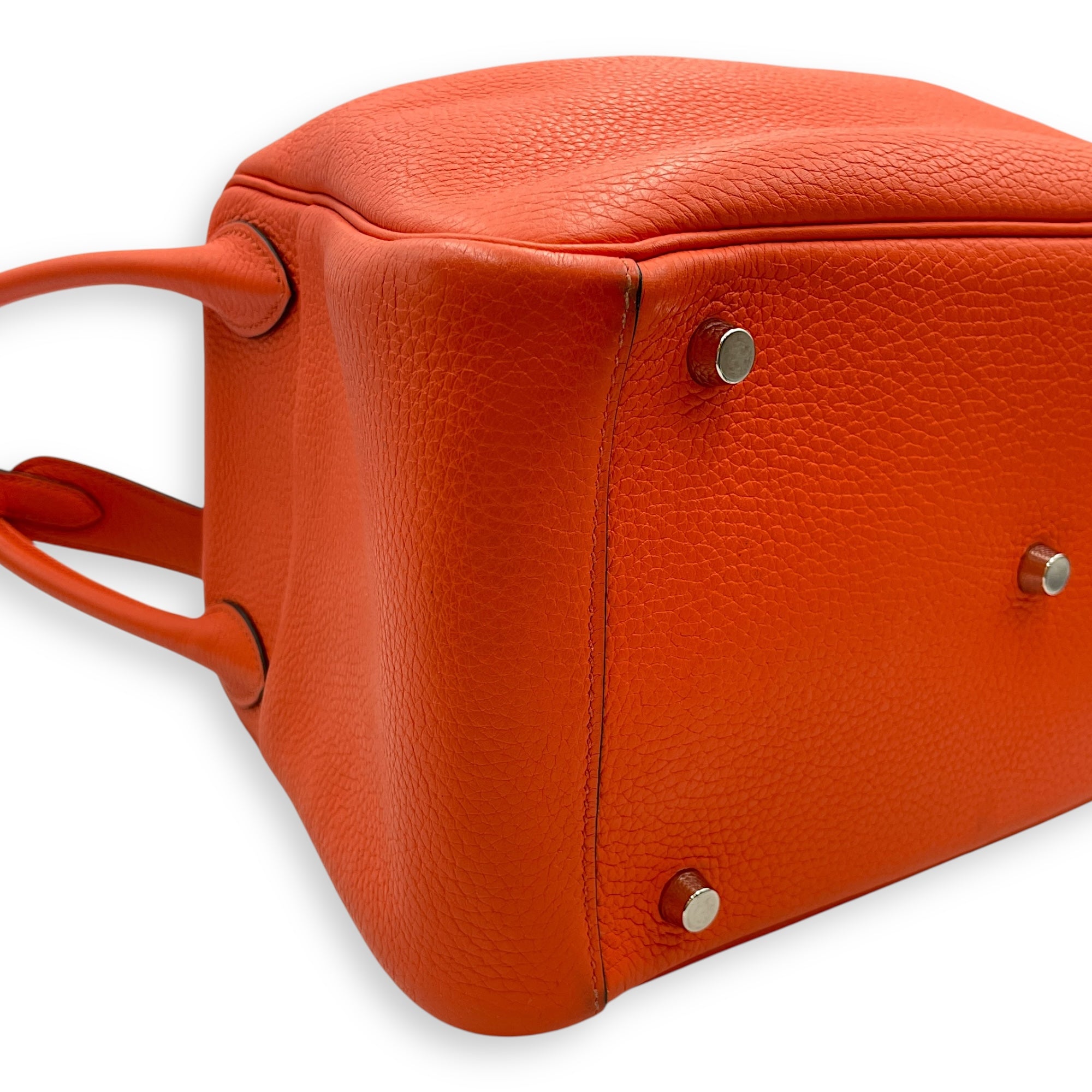 Lindy Verso 30 Orange Poppy/Bordeaux in Clemence, Palladium hardware