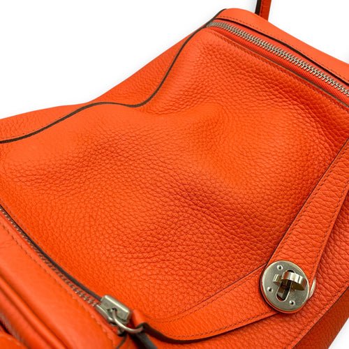 Lindy Verso 30 Orange Poppy/Bordeaux in Clemence, Palladium hardware