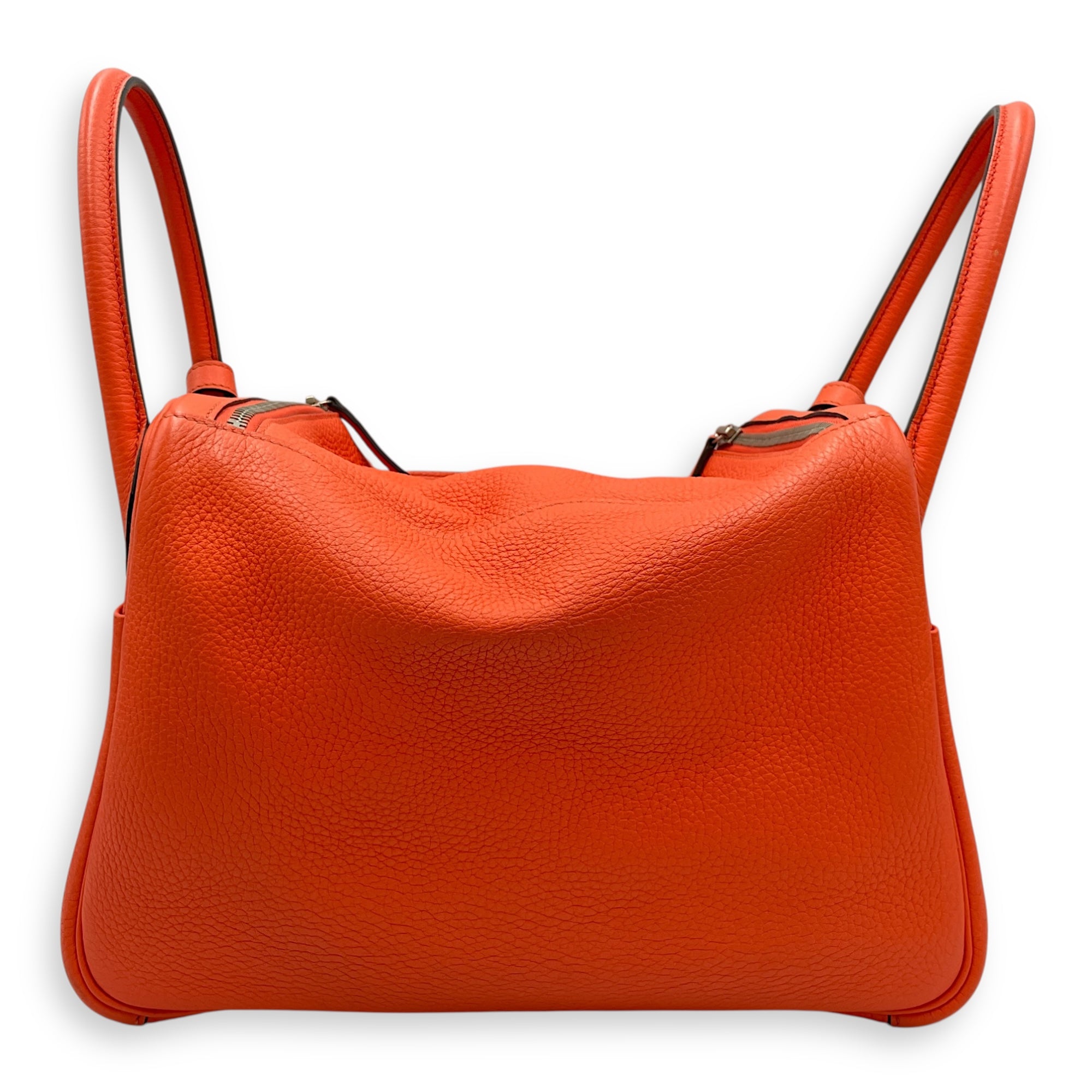 Lindy Verso 30 Orange Poppy/Bordeaux in Clemence, Palladium hardware