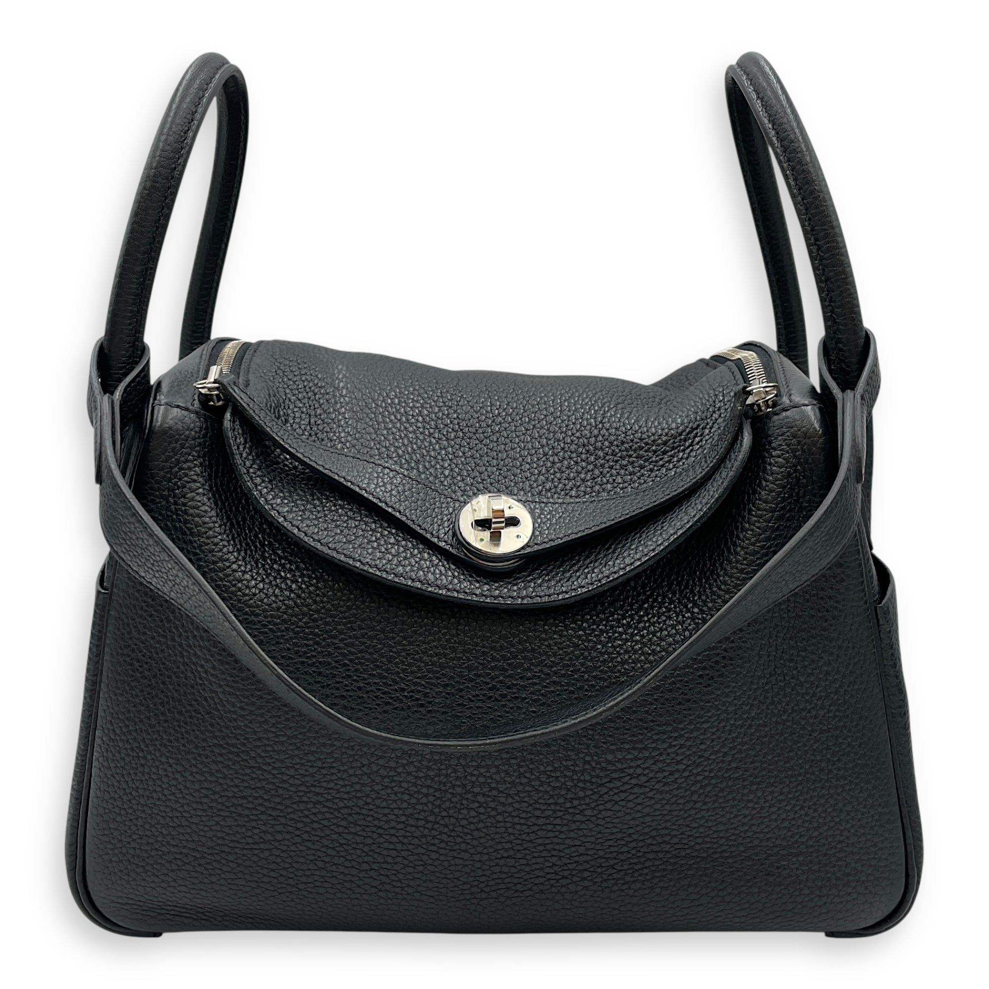 Lindy 30 Black in Clemence, Palladium hardware