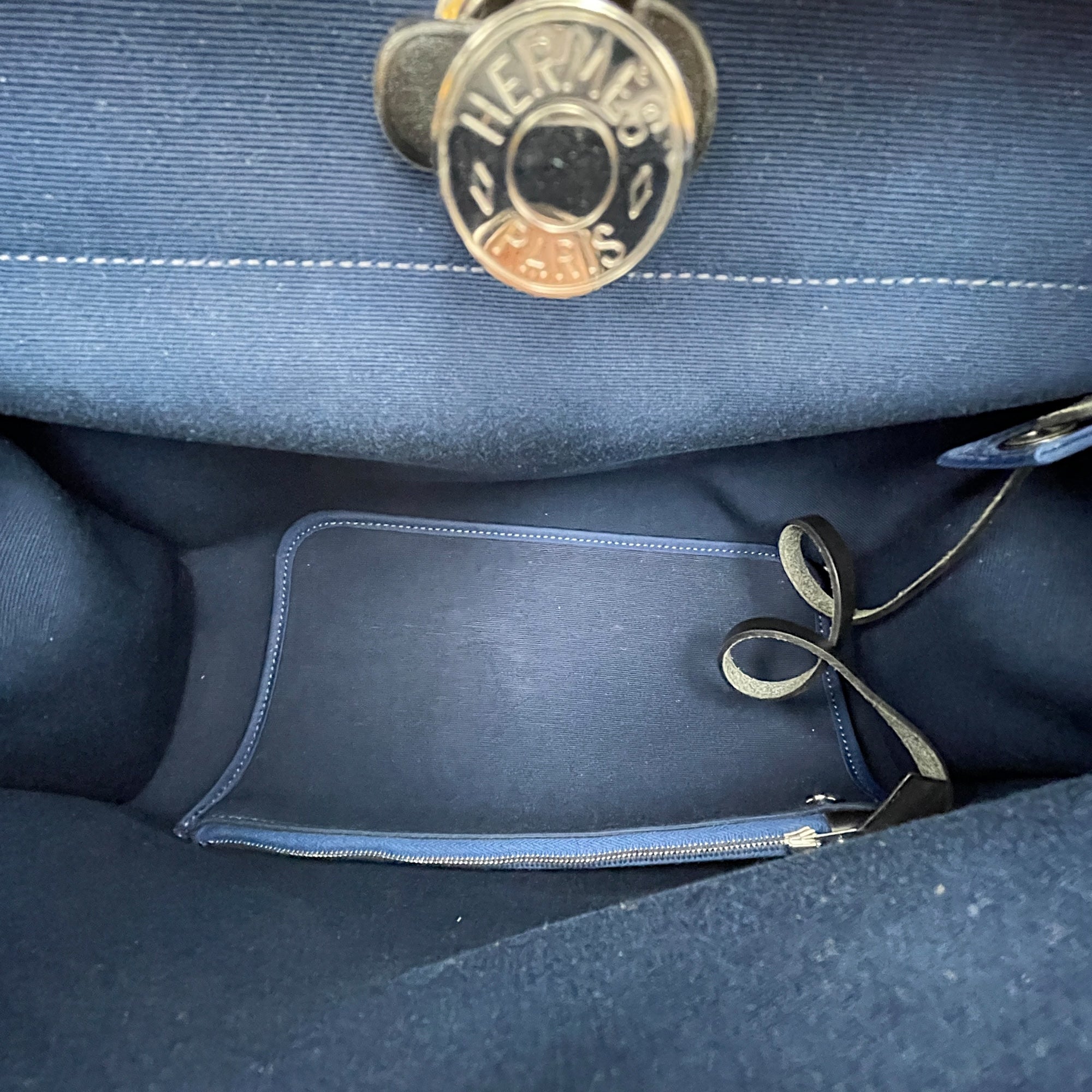Herbag 31 Blue De Malte/Noir in Toile/Vache Hunter, Palladium hardware
