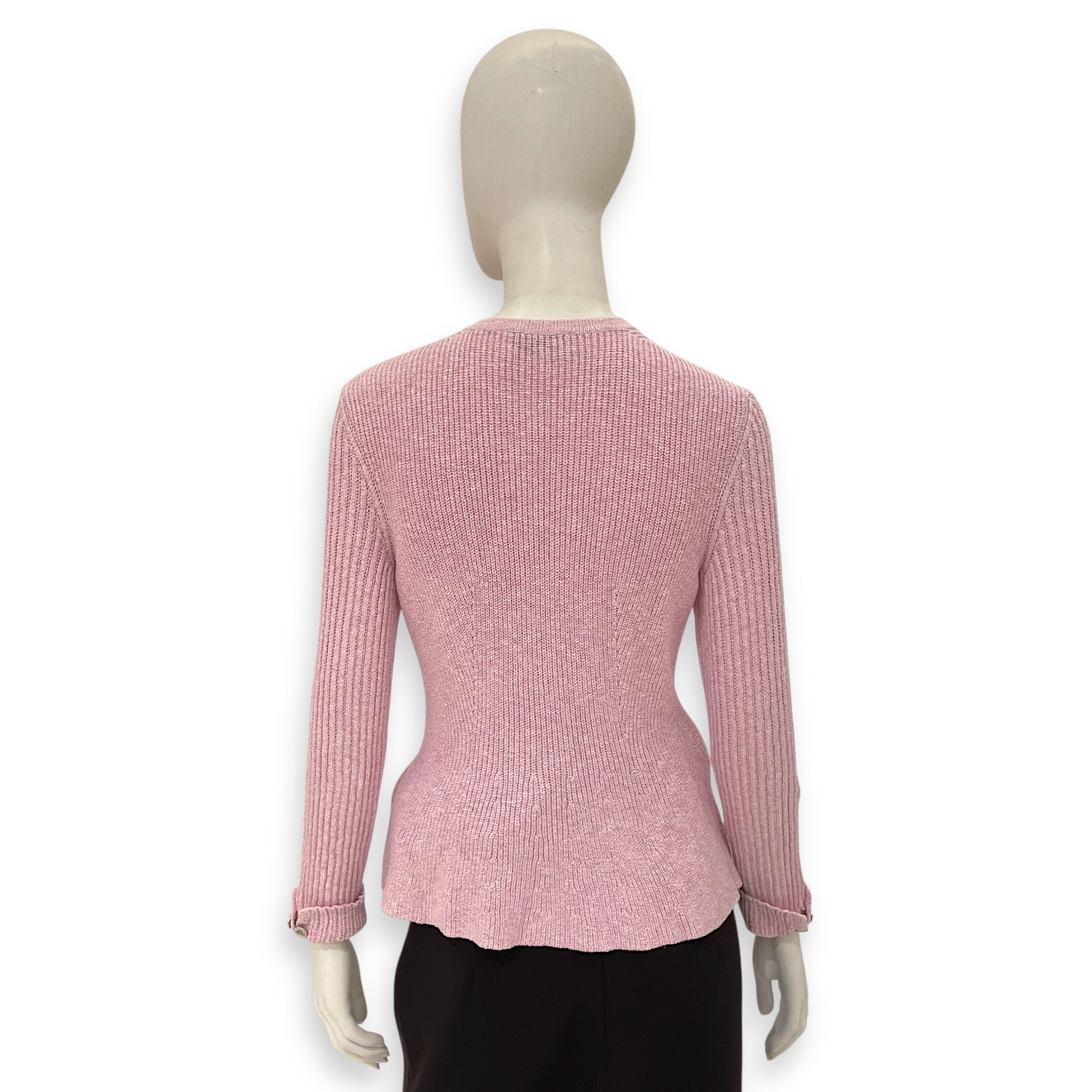 2023P CC Cardigan 36 Pink Ready-To-Wear in Cupro
