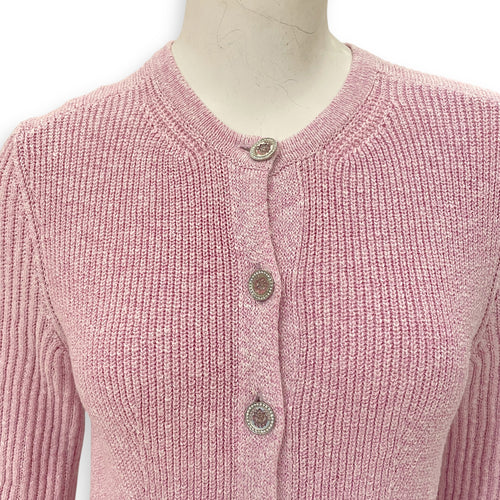 2023P CC Cardigan 36 Pink Ready-To-Wear in Cupro