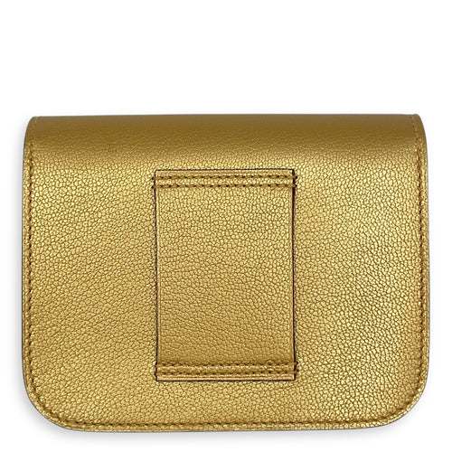 Constance Slim Dore Wallet in Chevre chamkilight, Permabrass hardware