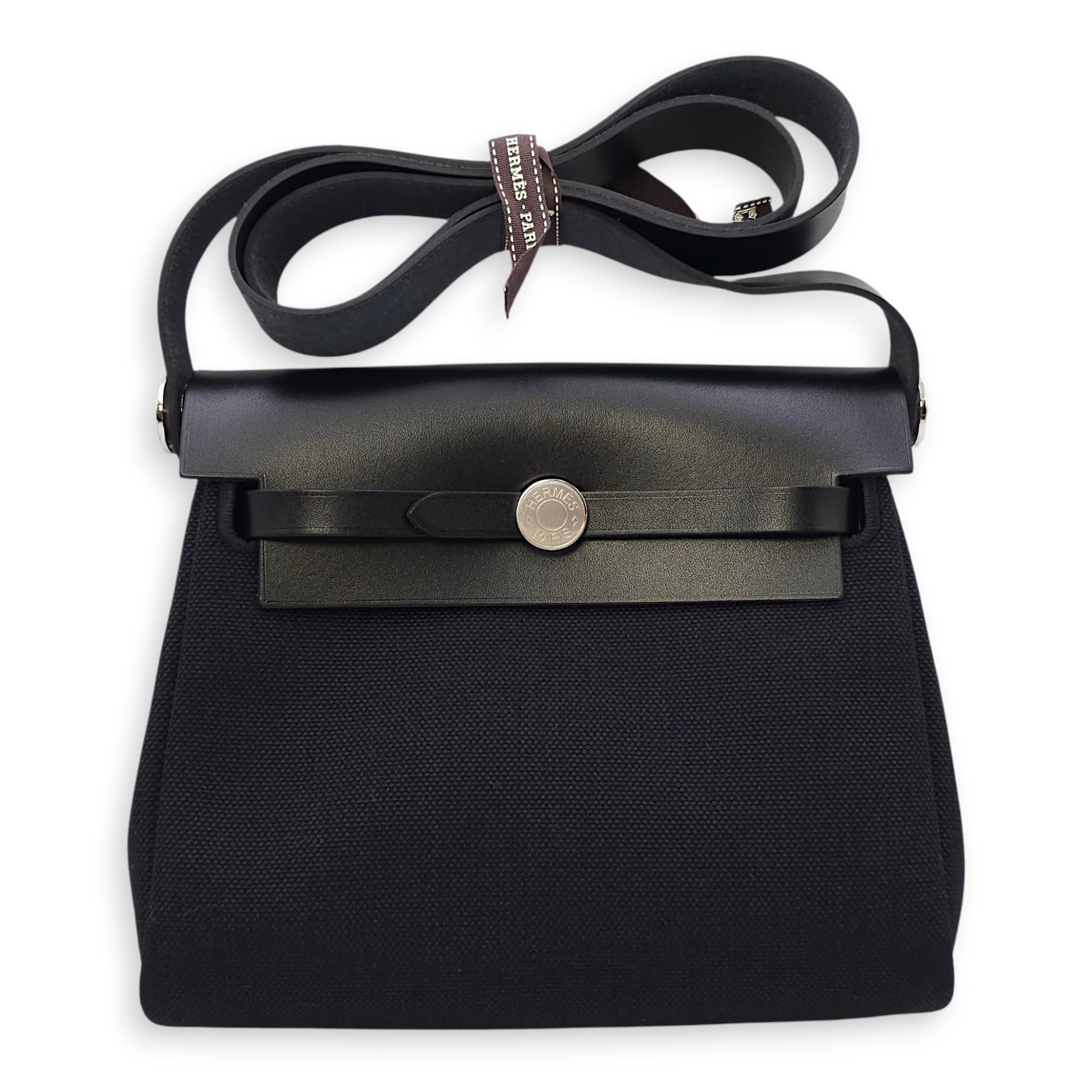 Herbag 20 Black in Vache Hunter/Toile, Palladium hardware
