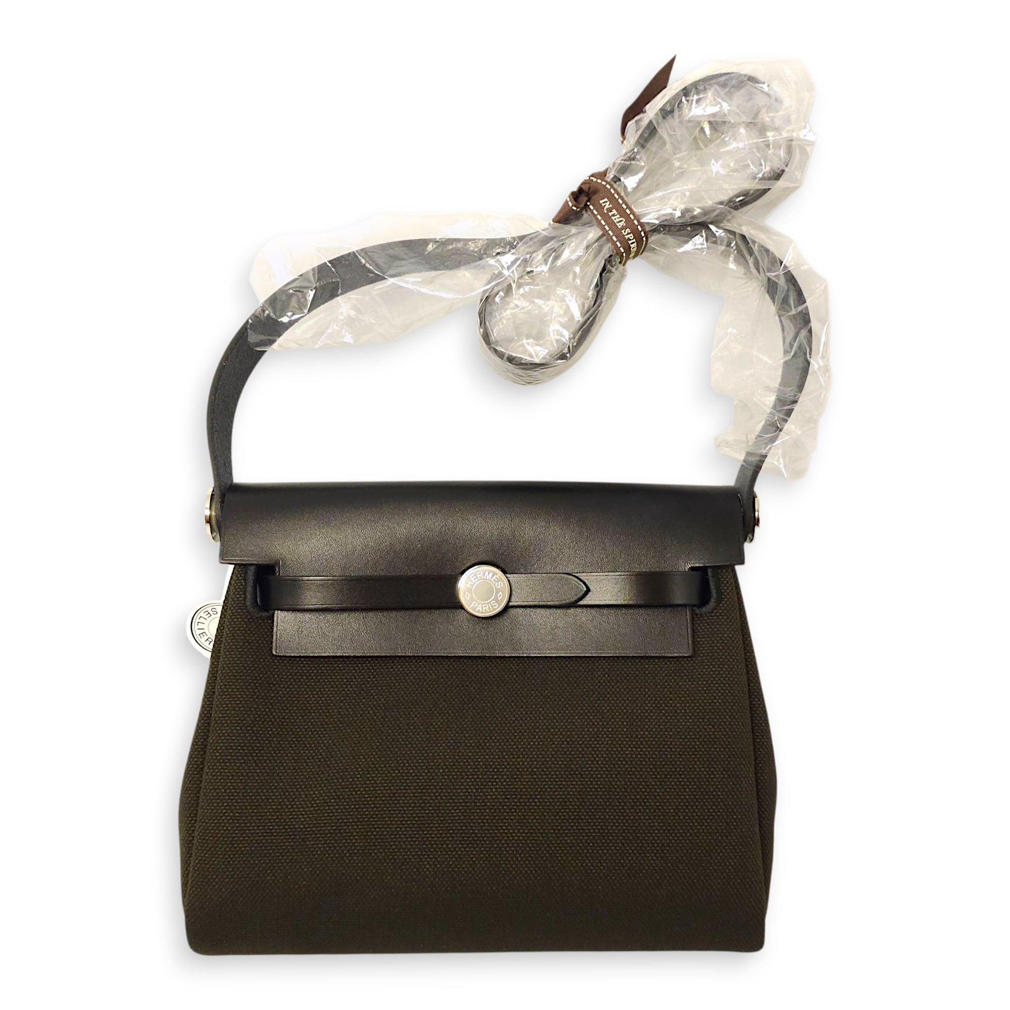 Herbag 20 Dark Bronze/Noir in Vache Hunter/Toile, Palladium hardware