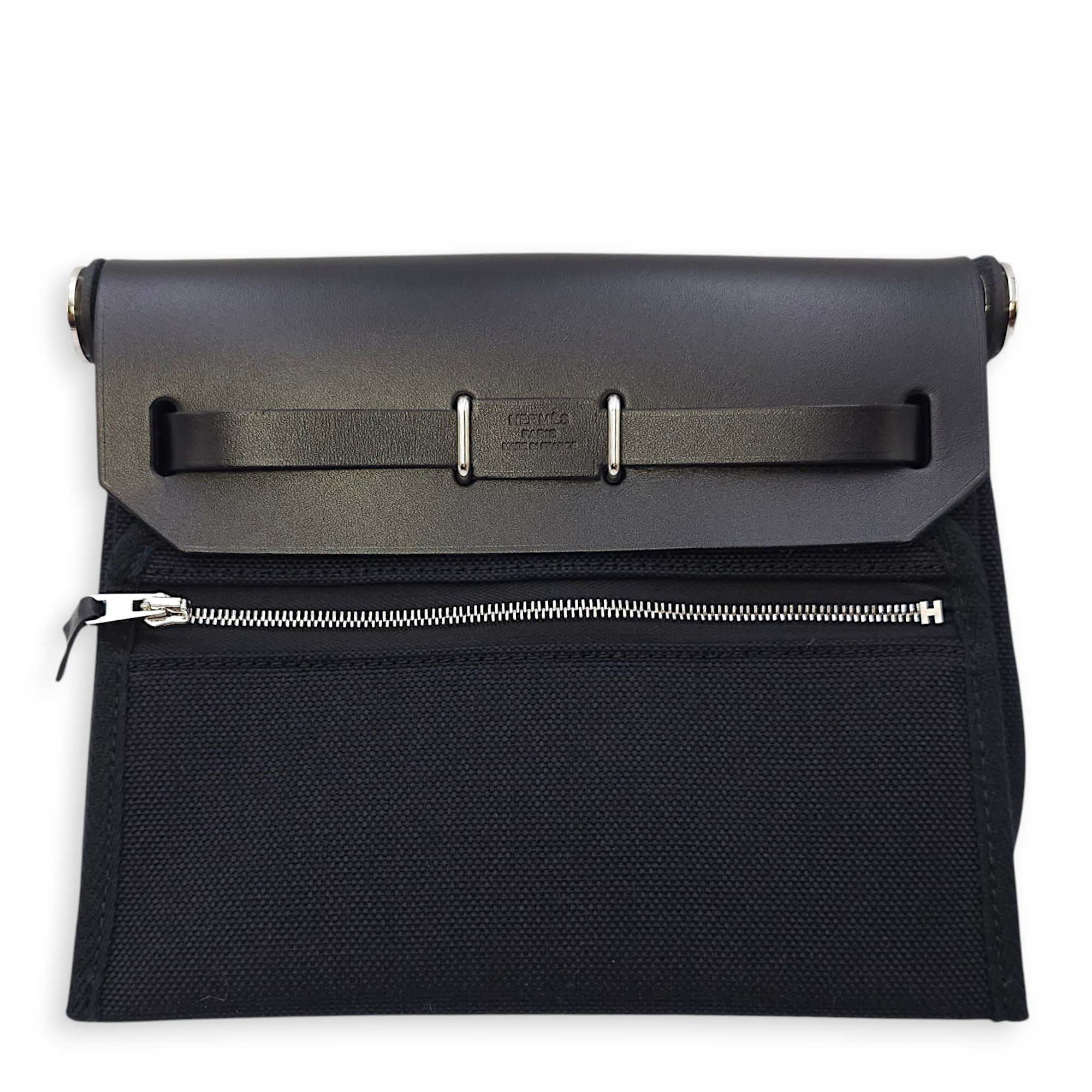 Herbag 20 Black in Vache Hunter/Toile, Palladium hardware