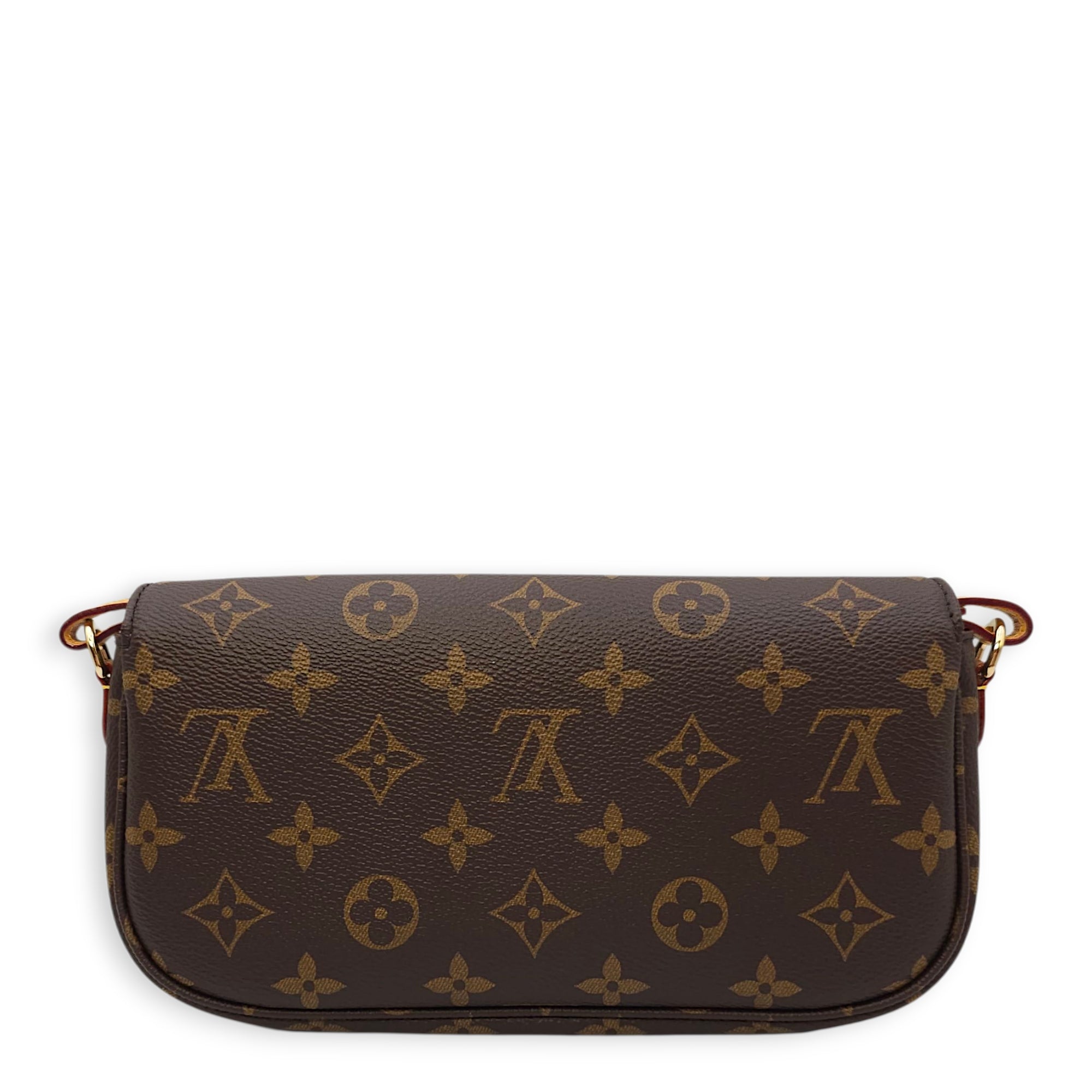 Monogram Brown Wallet on Chain in Canvas, Gold hardware