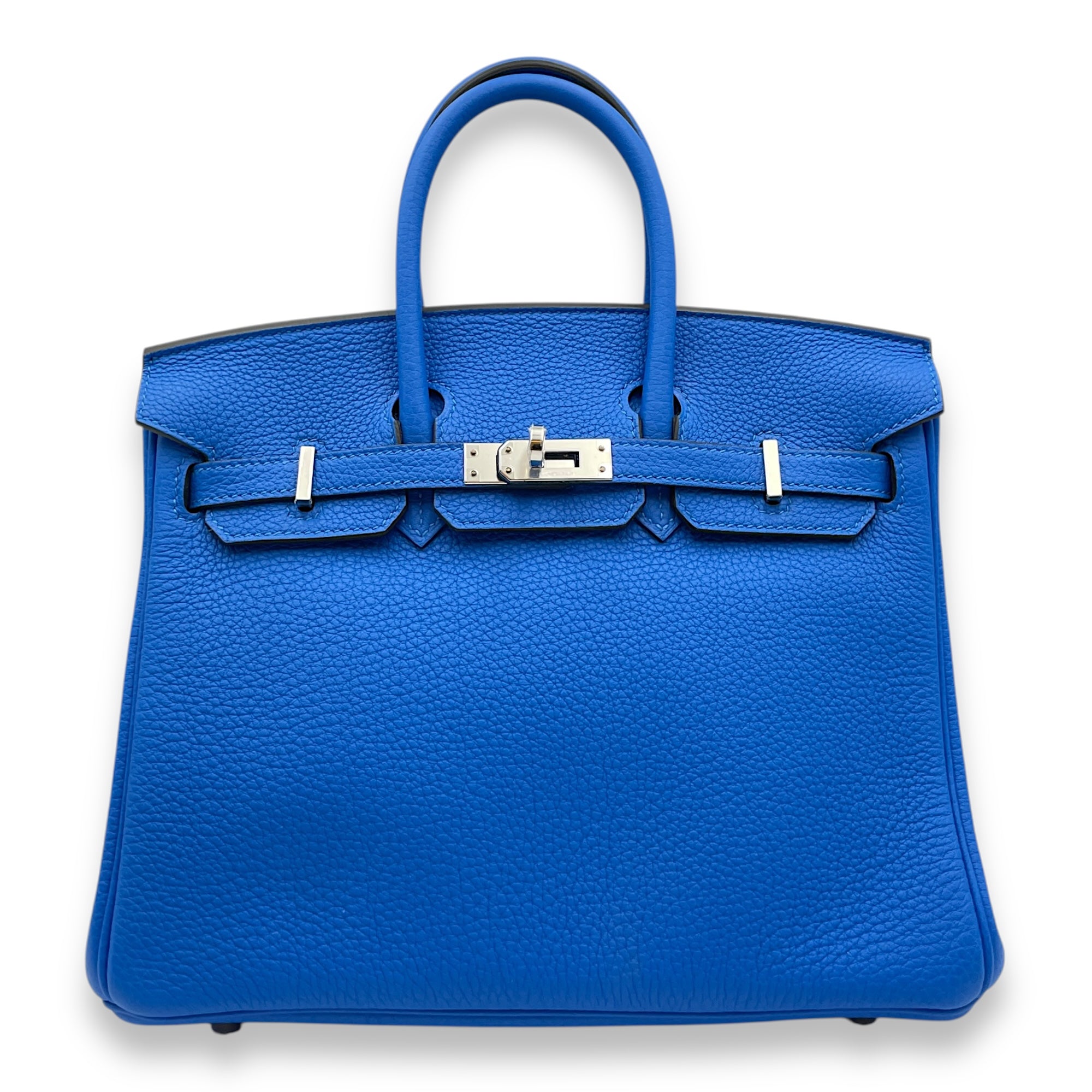 Birkin 25 Blue Hydra in Togo, Palladium hardware