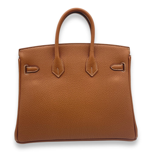 Birkin 25 Gold in Togo, Palladium hardware