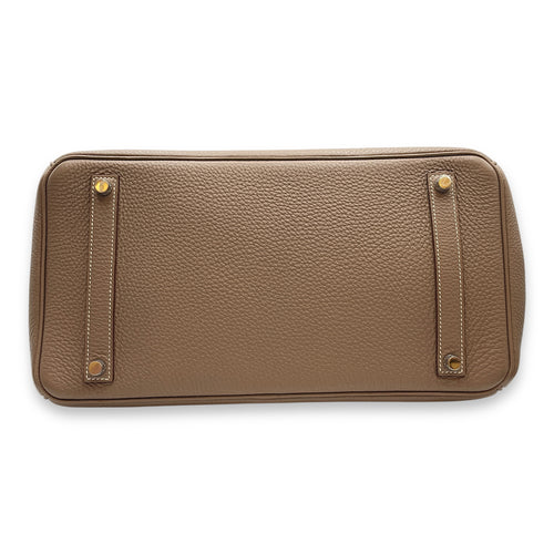 Birkin 35 Etoupe in Togo, Palladium hardware