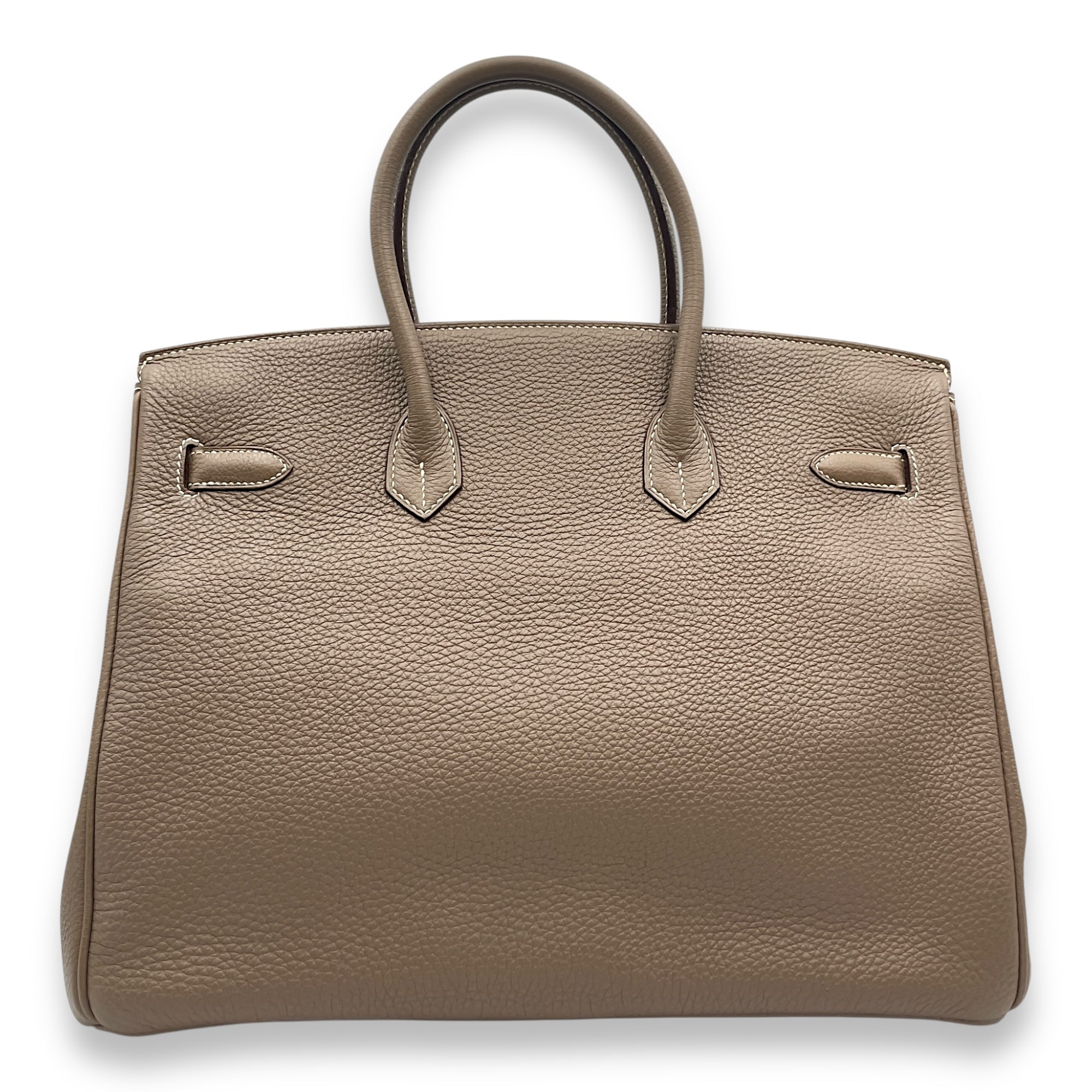 Birkin 35 Etoupe in Togo, Palladium hardware