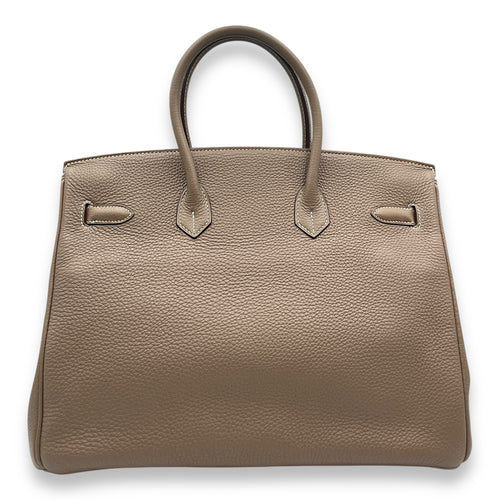 Birkin 35 Etoupe in Togo, Palladium hardware