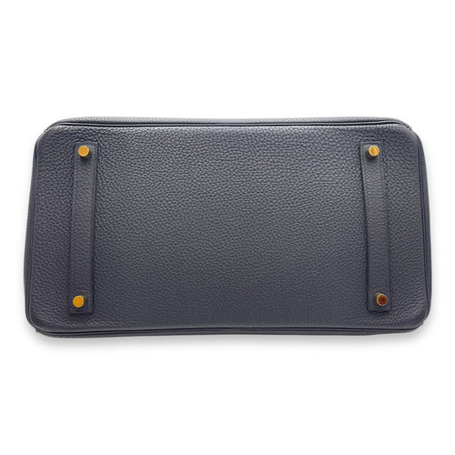 Birkin 35 Blue Nuit in Togo, Gold hardware