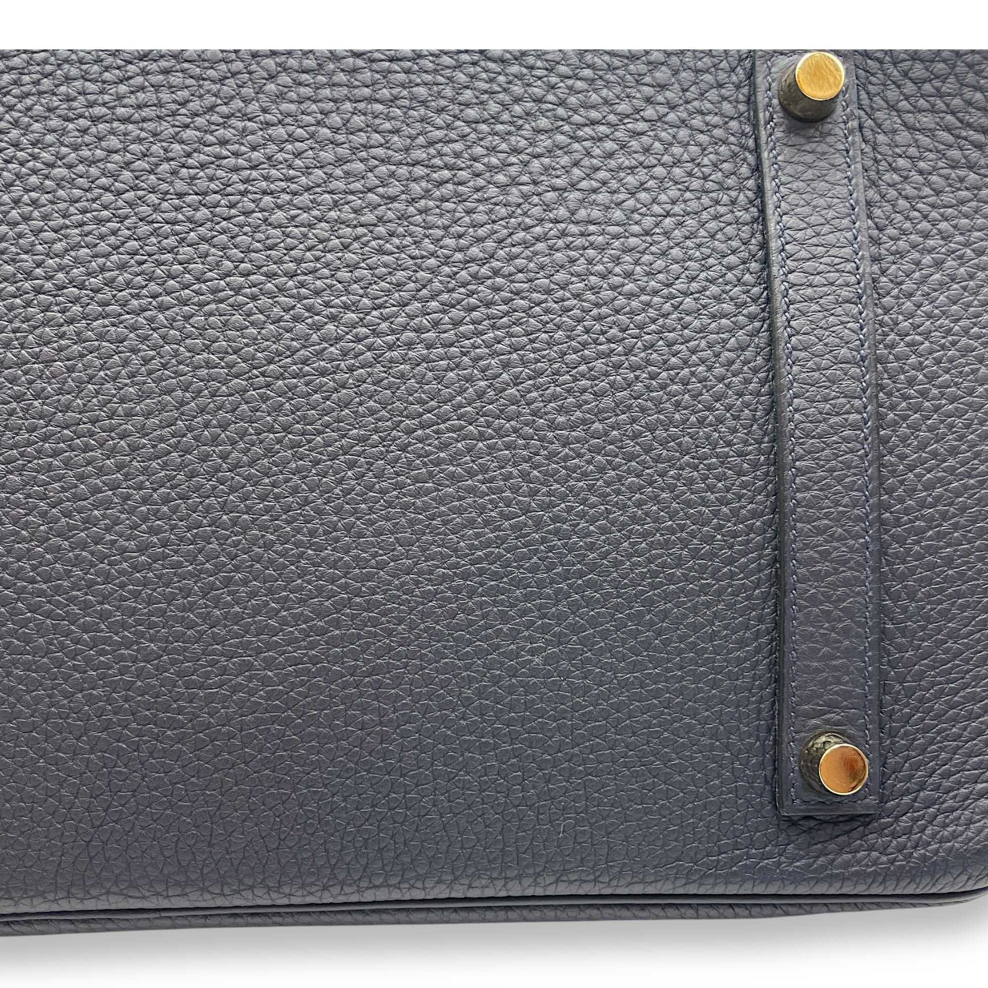 Birkin 35 Blue Nuit in Togo, Gold hardware