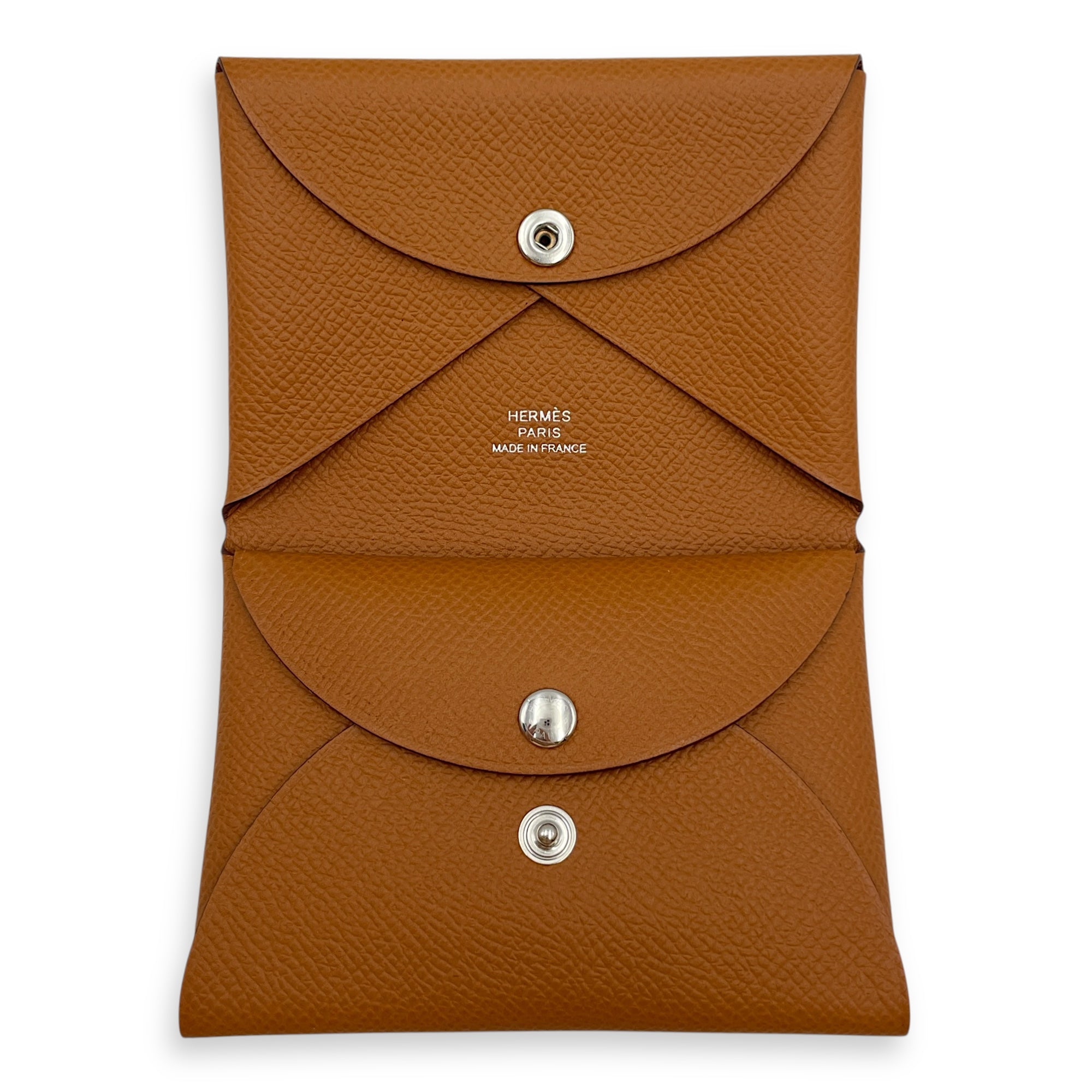 Calvi Duo Gold Card Holder in Epsom