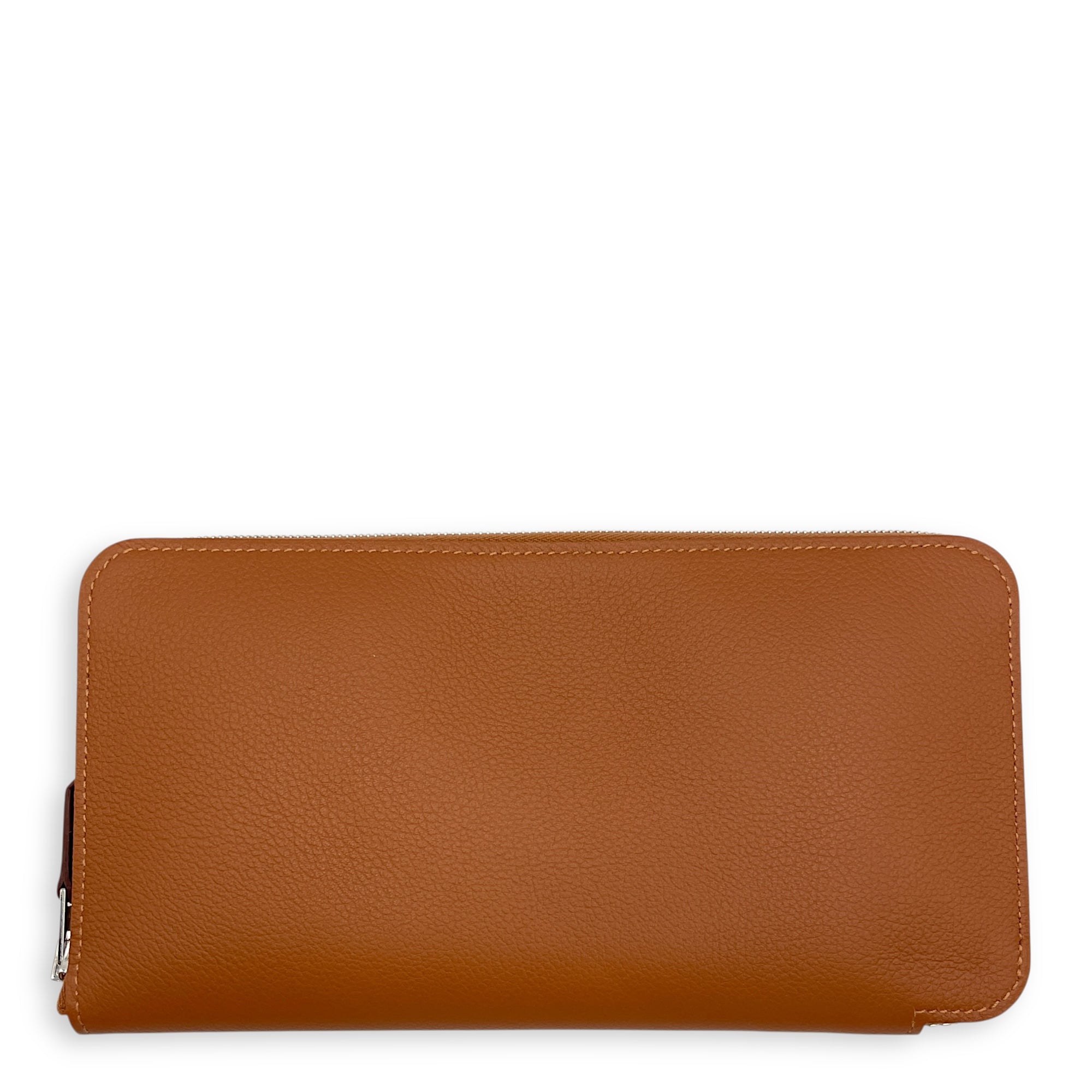 Azap Silk In Gold Wallet in Evercolor, Palladium hardware