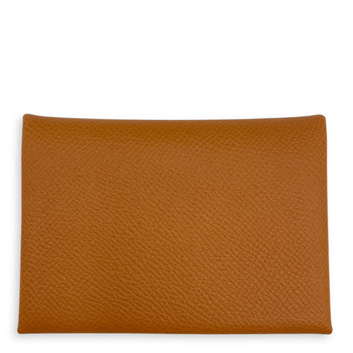 Calvi Duo Gold Card Holder in Epsom