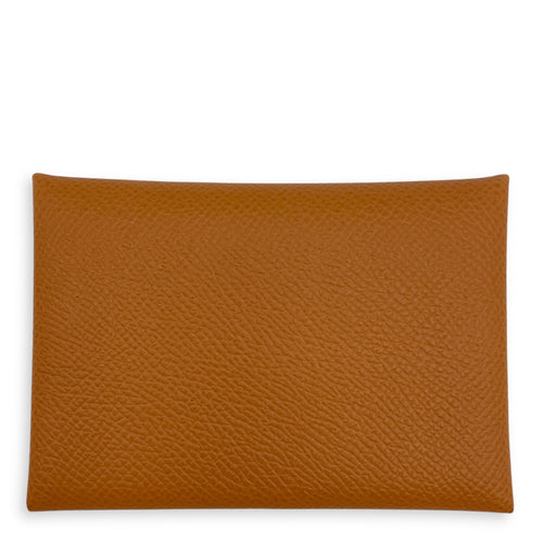 Calvi Duo Gold Card Holder in Epsom