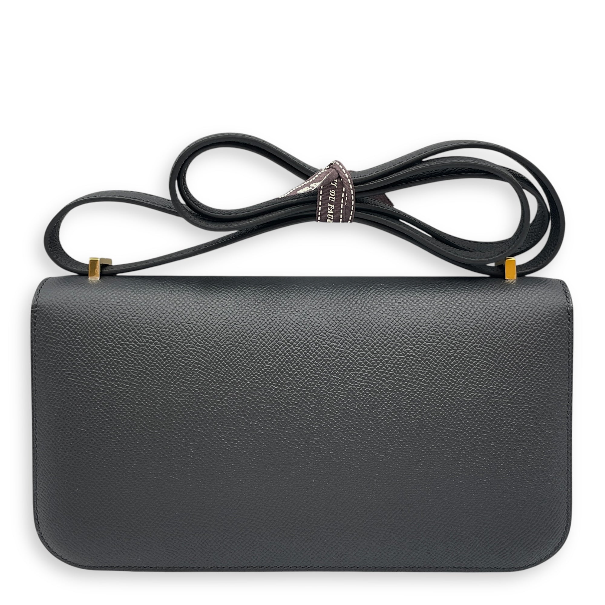 Constance Elan Black in Epsom, Gold hardware