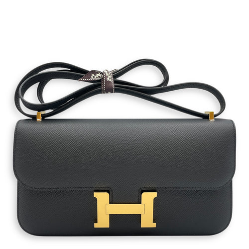 Constance Elan Black in Epsom, Gold hardware