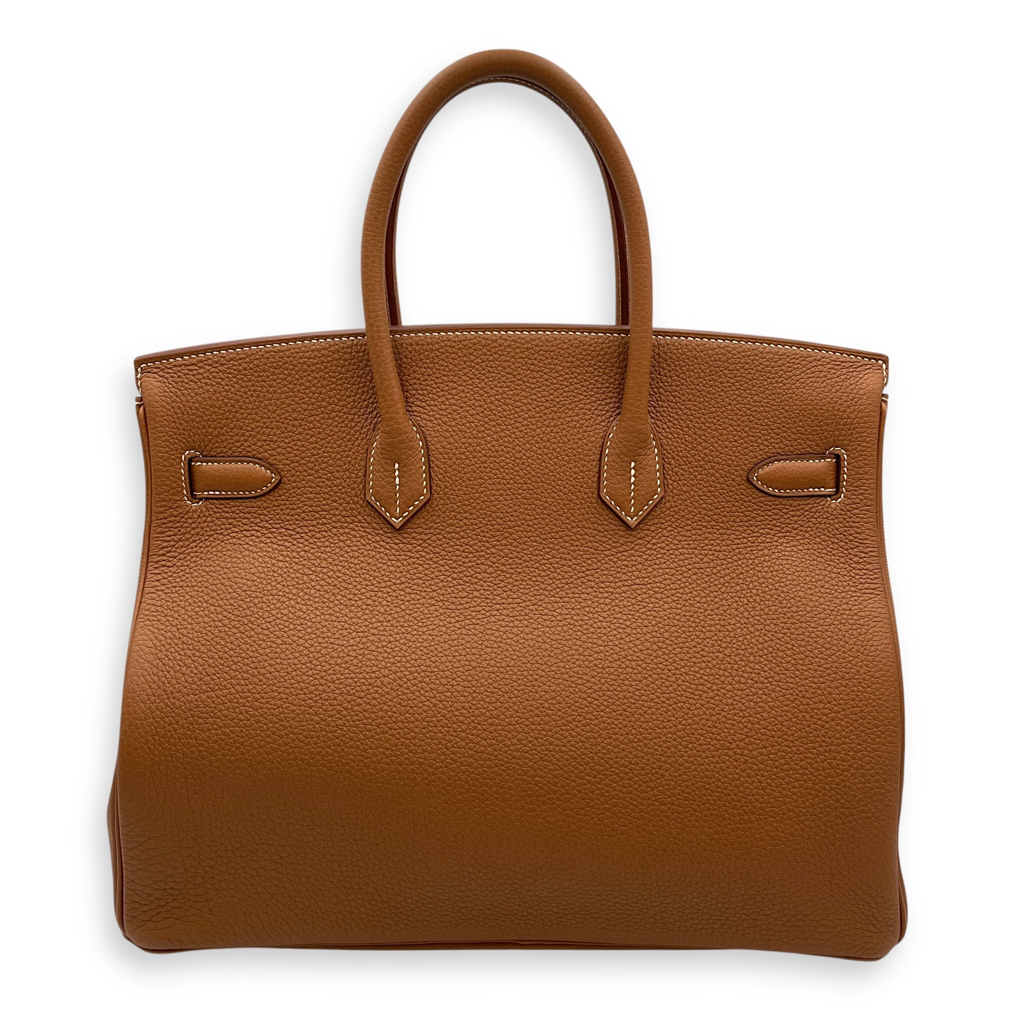 Birkin 35 Gold in Togo, Palladium hardware