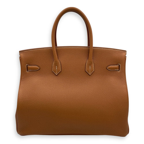 Birkin 35 Gold in Togo, Palladium hardware