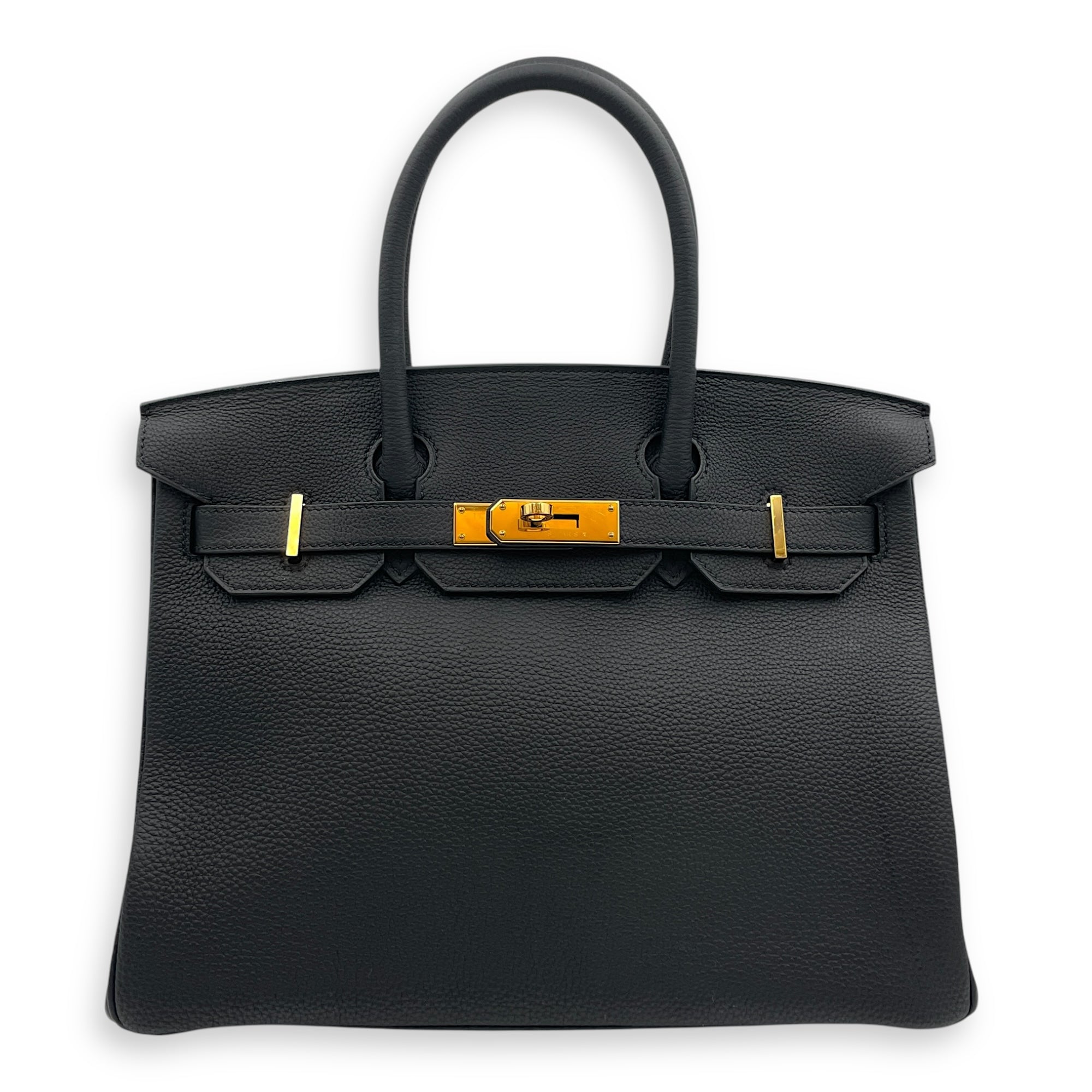 Birkin 30 Black in Togo, Gold hardware