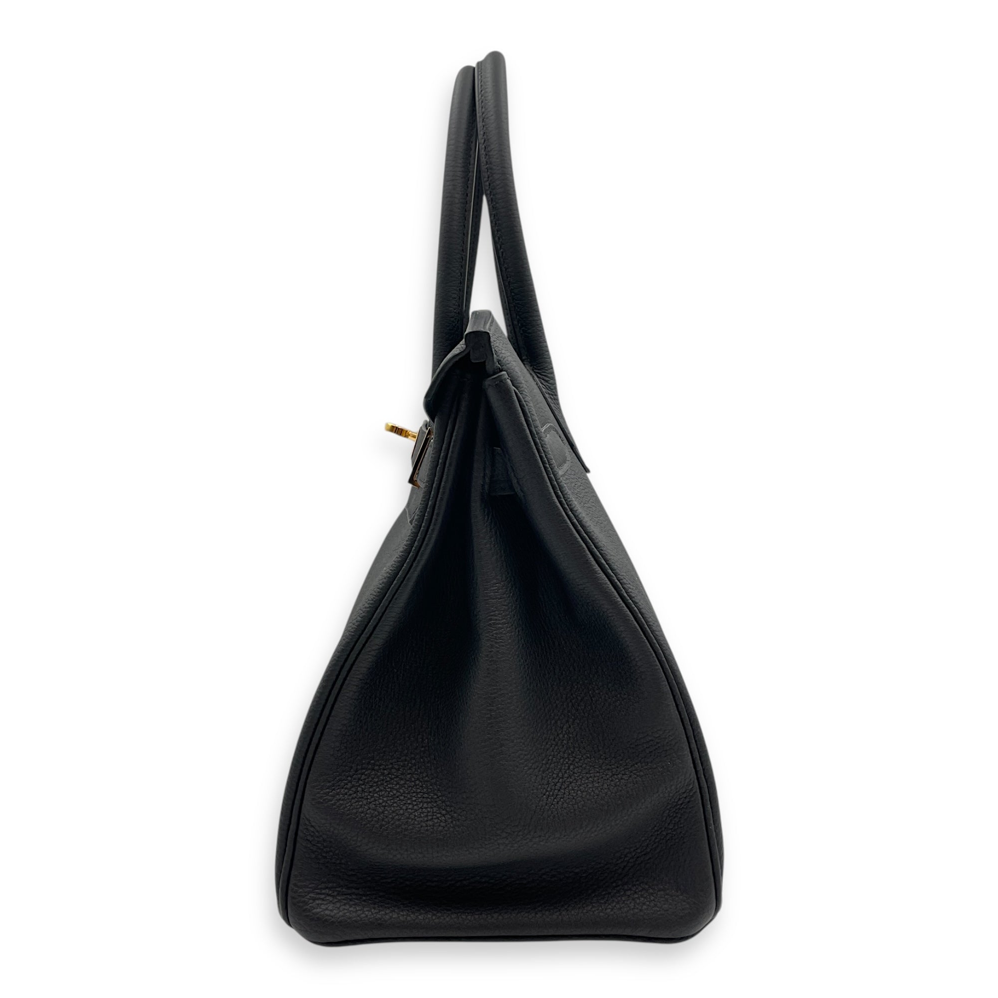 Birkin 30 Black in Togo, Gold hardware