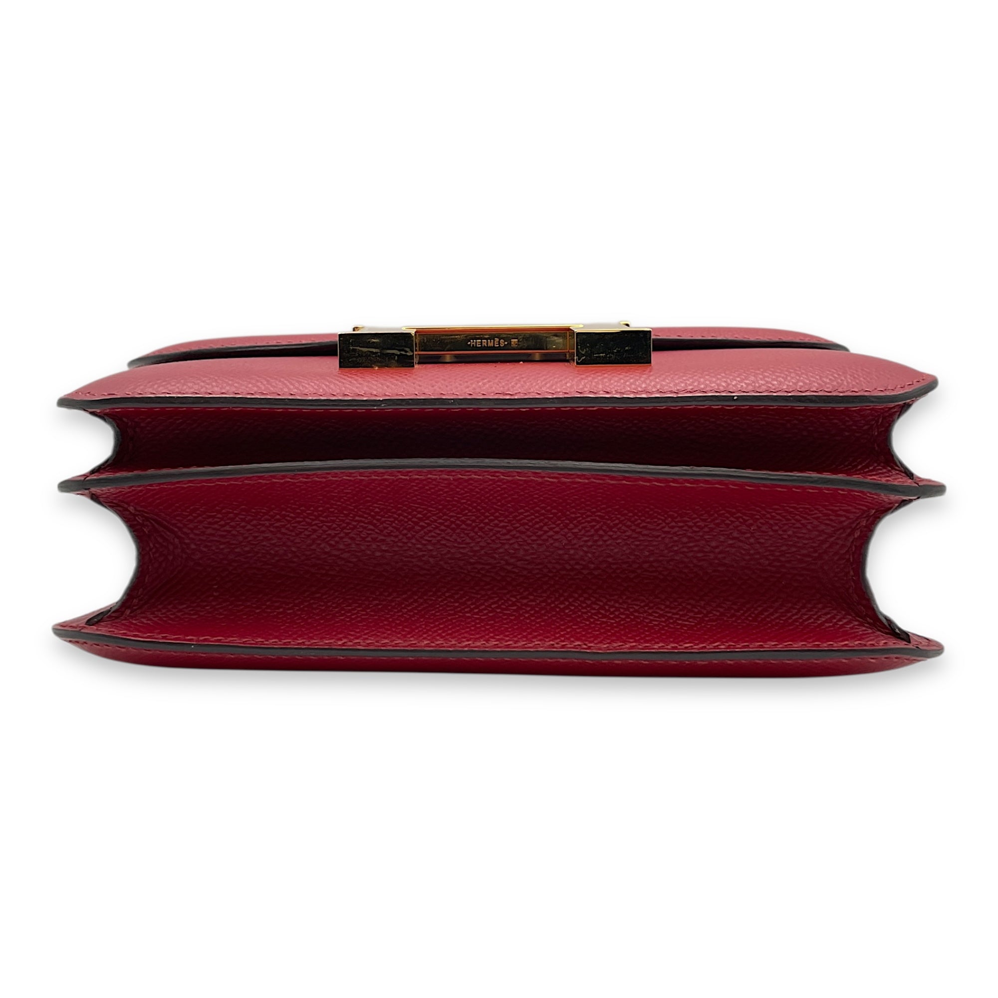 Constance 18 Rouge Grenat in Epsom, Gold hardware