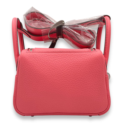 Lindy II Mini Rose Azalee in Clemence, Palladium hardware