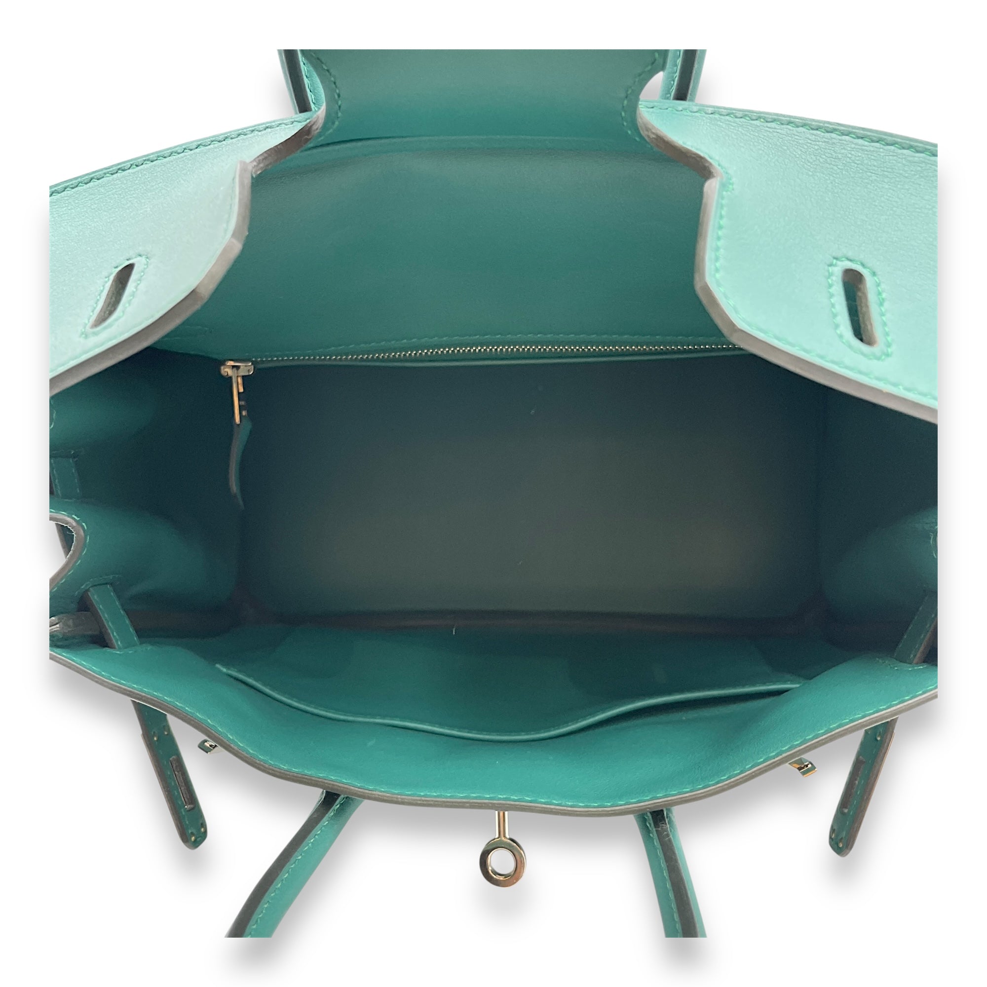 Birkin 25 Malachite in Swift, Palladium hardware