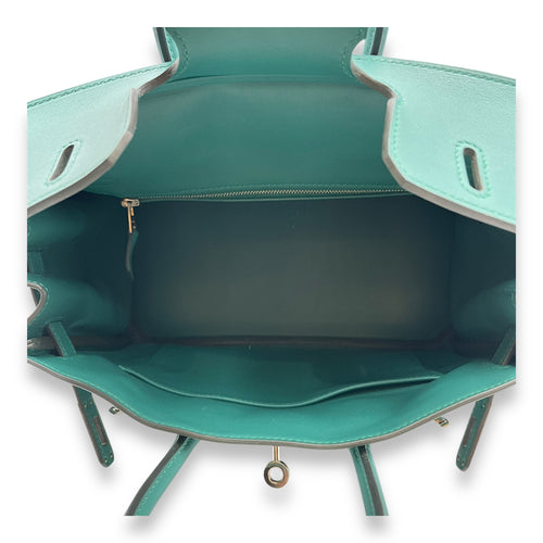Birkin 25 Malachite in Swift, Palladium hardware
