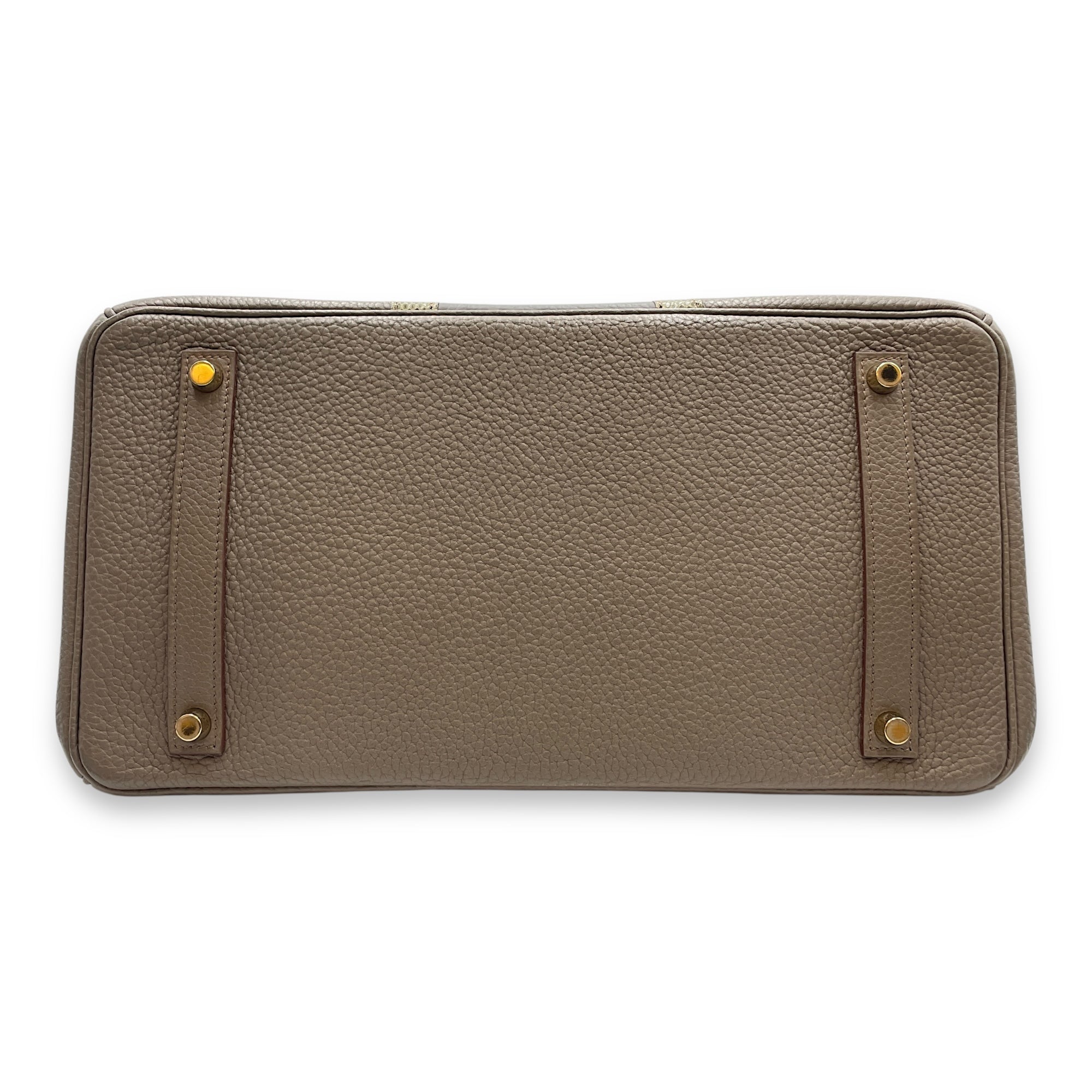 Birkin 35 Etain/Graphite/Gris Fonce in Clemence/Lizard, Permabrass hardware